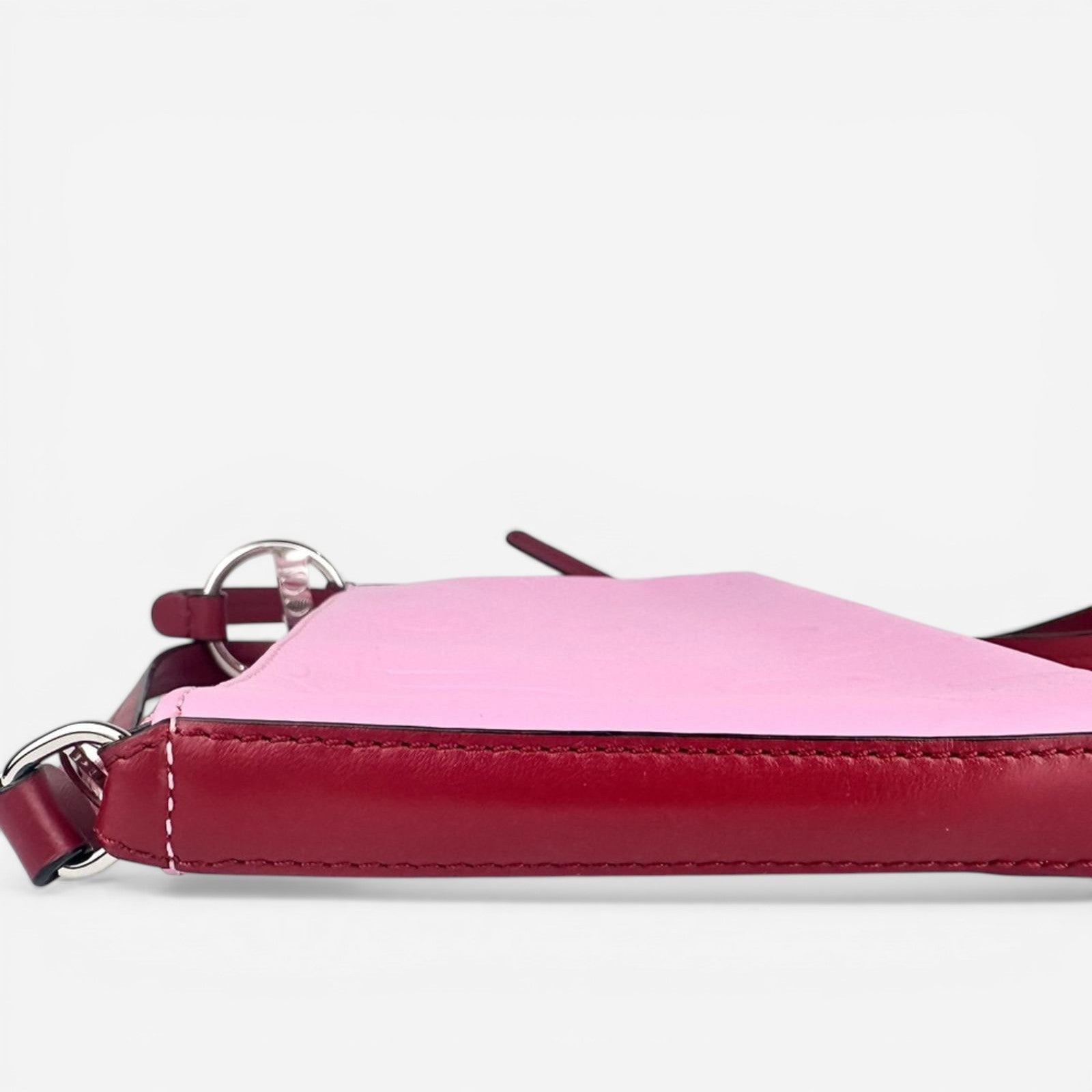 Emilio Pucci Pink Embossed Leather Crossbody Bag & Wristlet Set