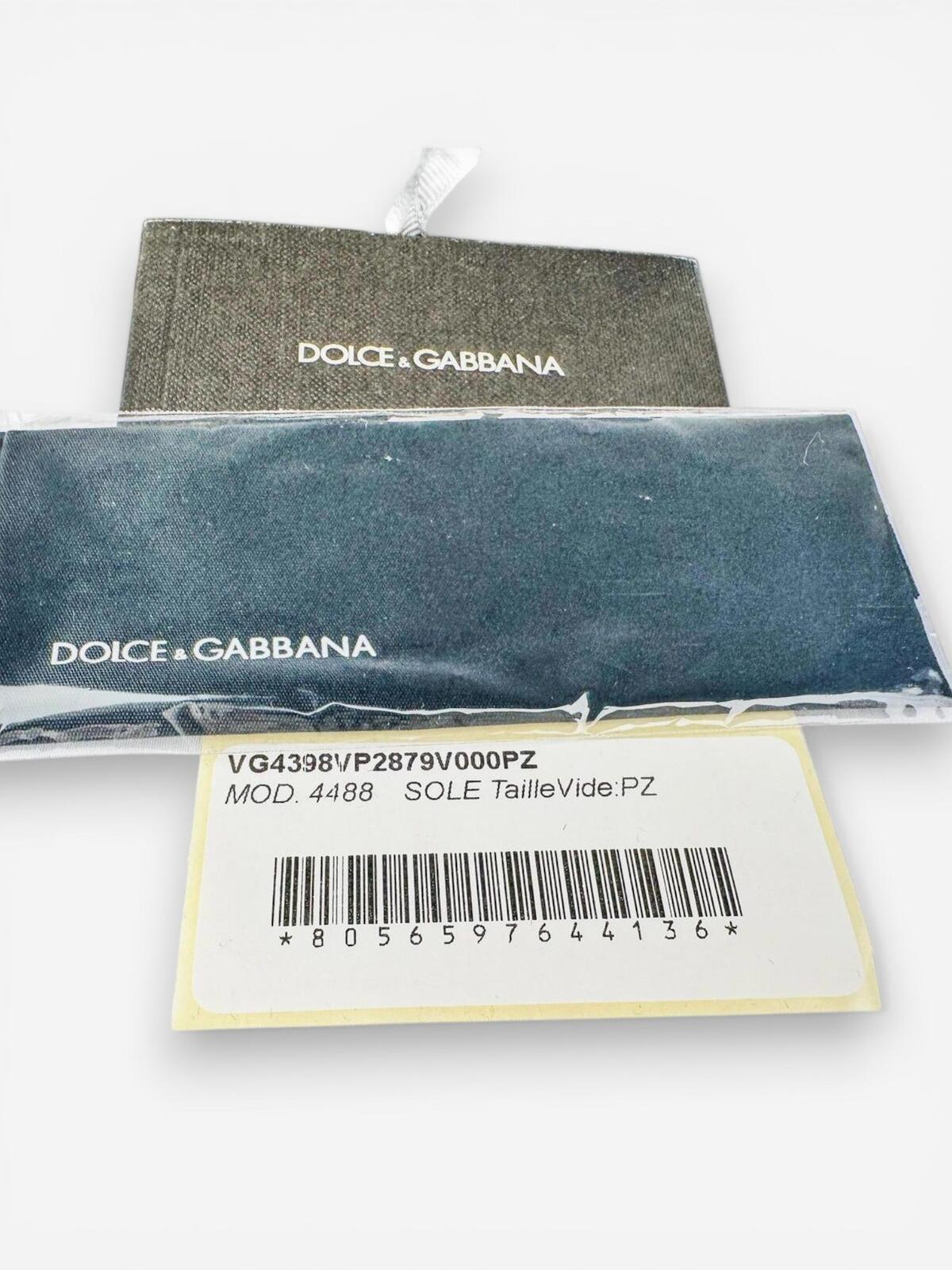 Dolce & Gabbana DG4398-F White Oversized Square Sunglasses Full Set NWT