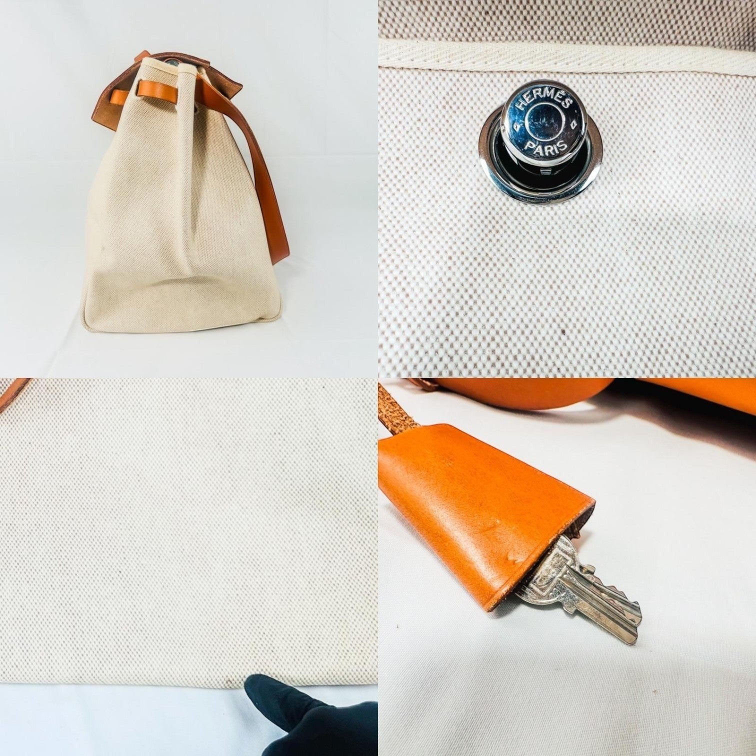 Vintage 1998 Hermès Herbag Cabine 50 – Rare 2-in-1 Travel Edition