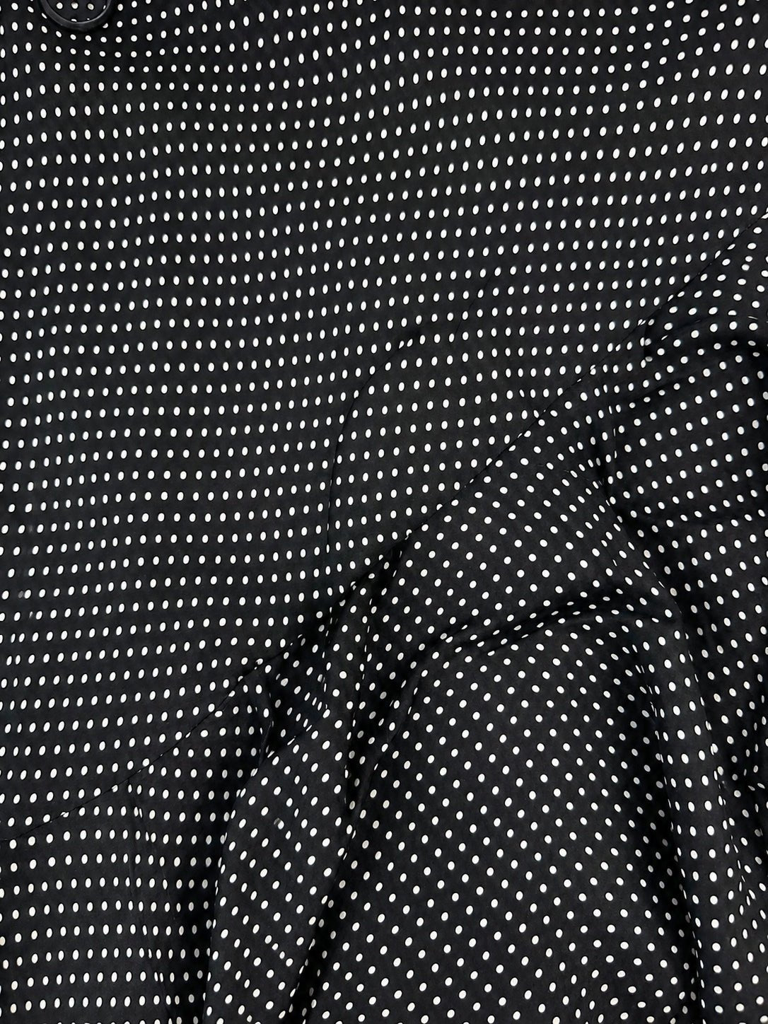 Alice + Olivia Alice + Olivia Ginger Polka Dot Asymmetrical Ruffle Midi Dress Black US 6 | NWT - Vestir