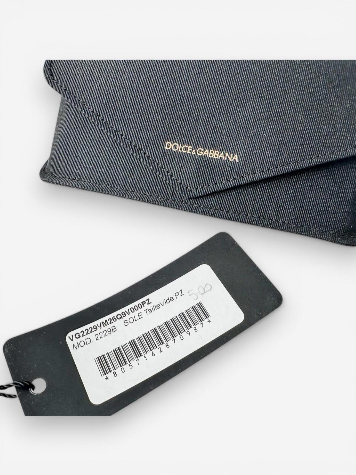 Dolce & Gabbana DG4386 Black Oversized Square Sunglasses DG Logo | NWT