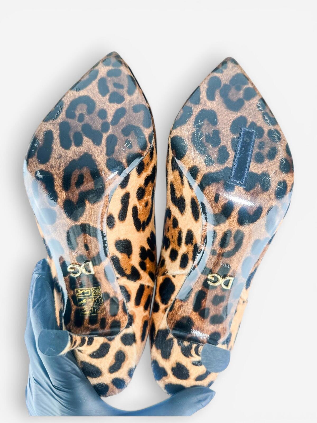 Dolce & Gabbana Dolce & Gabbana Leopard Calf Hair Stiletto Ankle Boot EU 39.5 US 9 | NIB - Vestir
