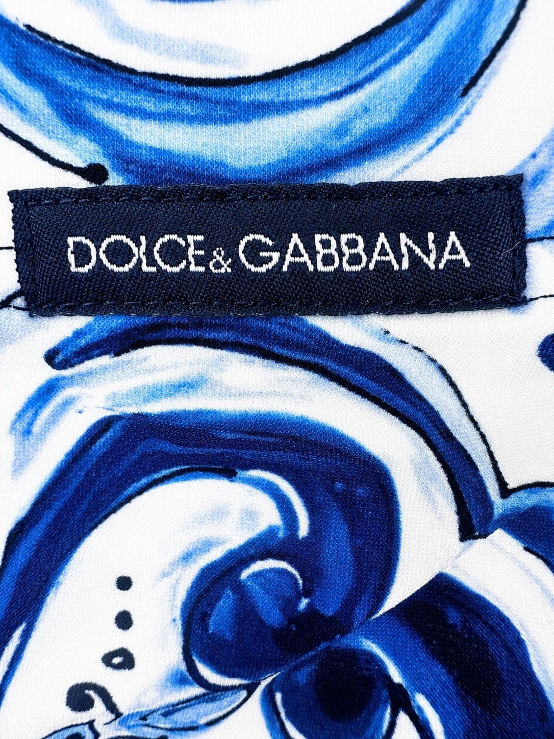 Dolce & Gabbana Dolce & Gabbana Majolica Print Swim Briefs Blue White Size XS (IT 3 / EU S) NWT - Vestir