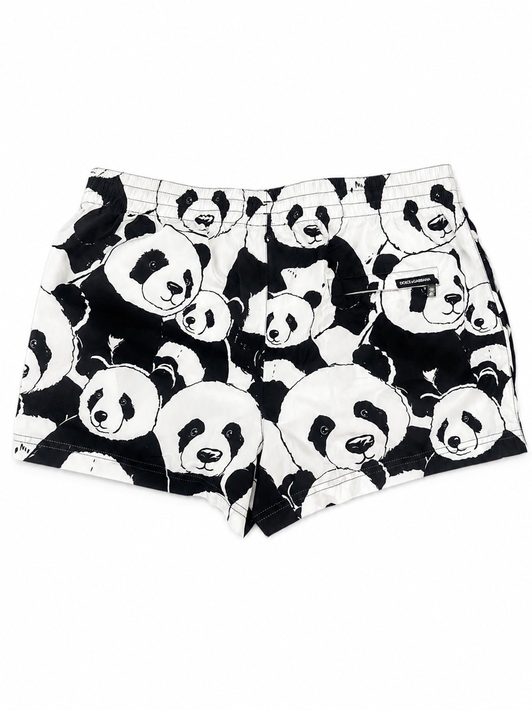 Dolce & Gabbana Dolce & Gabbana Panda Print Swim Shorts Black White Men XS IT 3 | NWT - Vestir