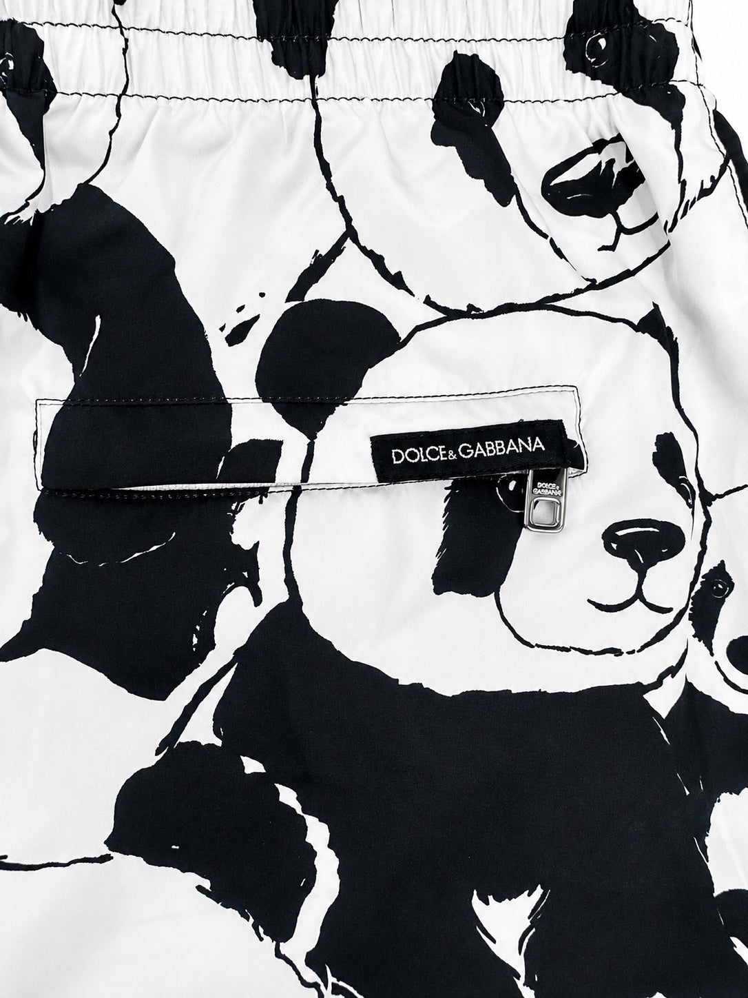 Dolce & Gabbana Dolce & Gabbana Panda Print Swim Shorts Black White Men XS IT 3 | NWT - Vestir