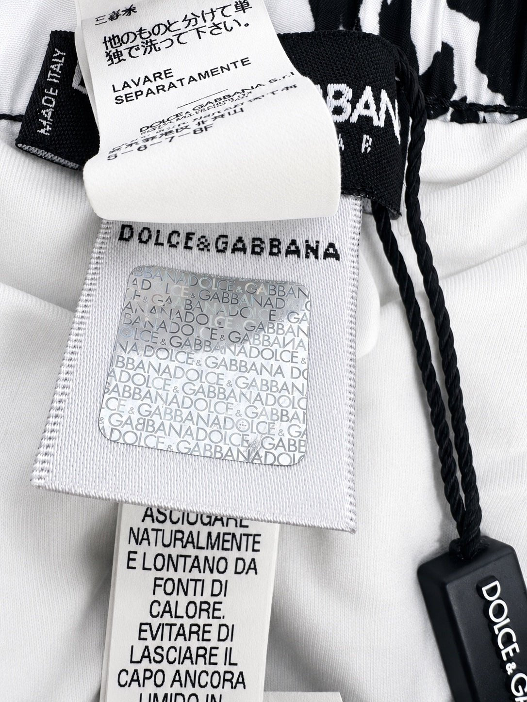 Dolce & Gabbana Dolce & Gabbana Panda Print Swim Shorts Black White Men XS IT 3 | NWT - Vestir