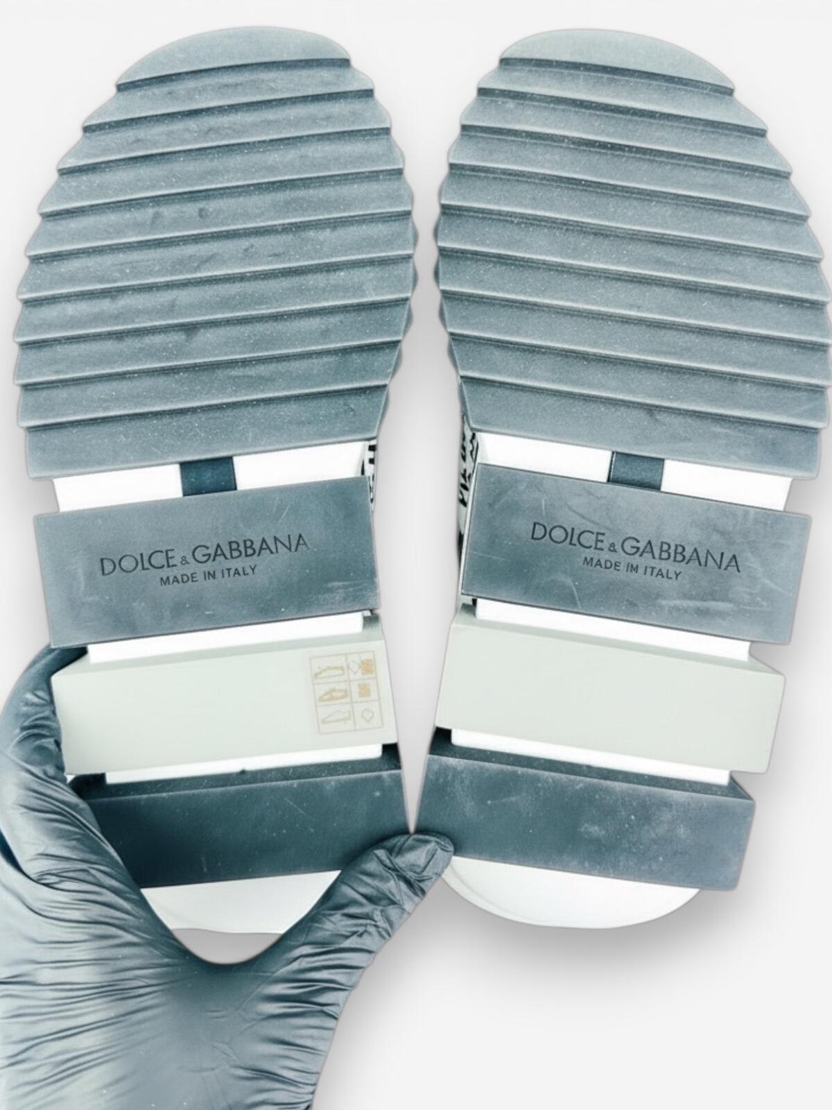 Dolce & Gabbana Dolce & Gabbana Sorrento Graffiti Slip-On Sneaker White Black EU 35 US 5 | NWT - Vestir