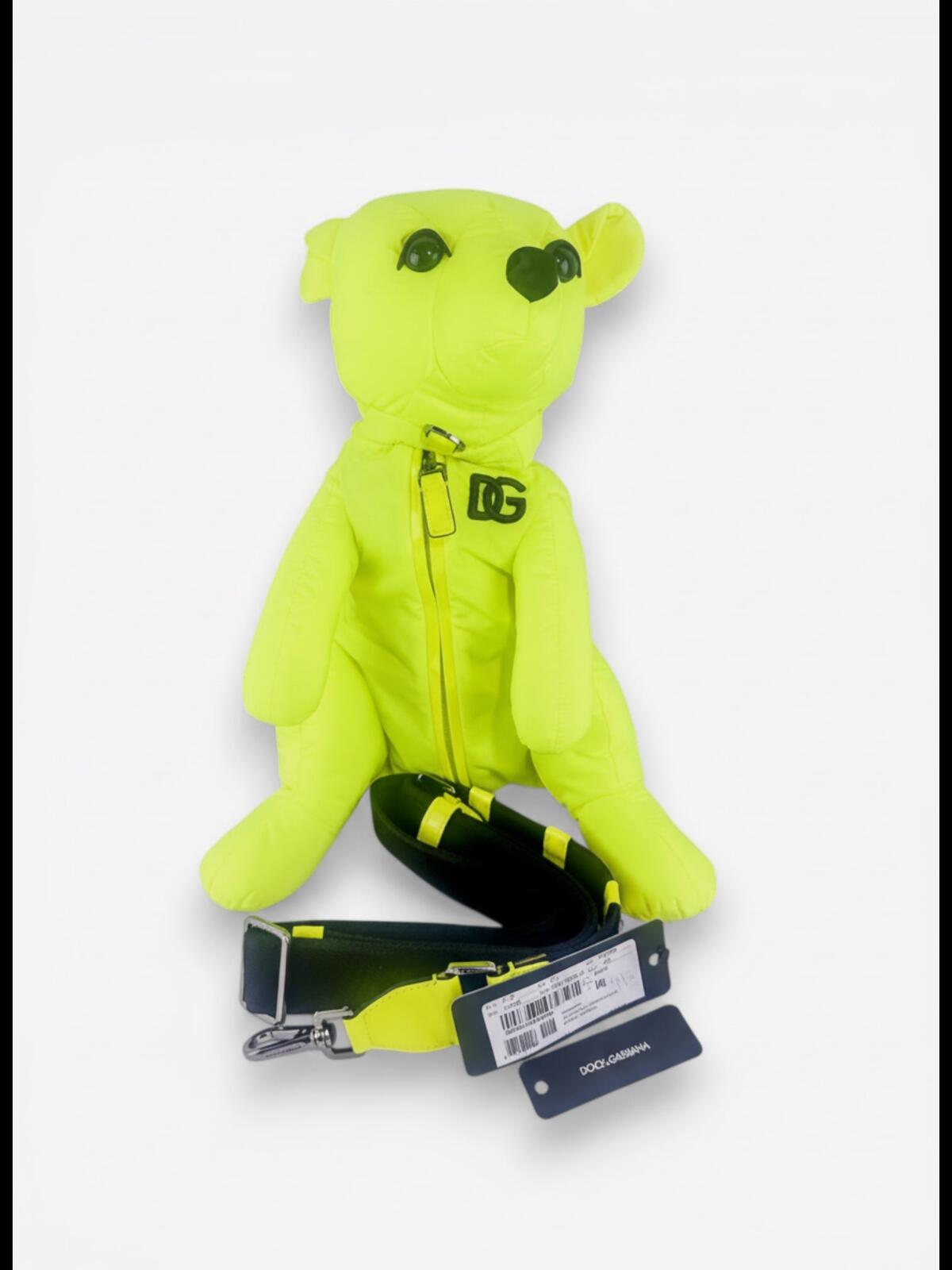 Dolce & Gabbana Dolce & Gabbana Teddy Bear Neon Green Belt Bag | Unisex | NWT - Vestir
