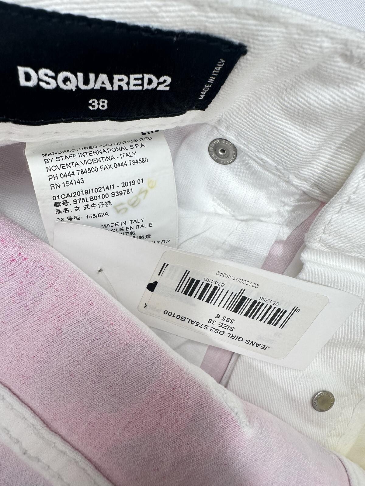 Dsquared2 Dsquared2 Cool Girl Cropped Jean Pop Art Leopard Print IT 38 US 2 | NWT - Vestir