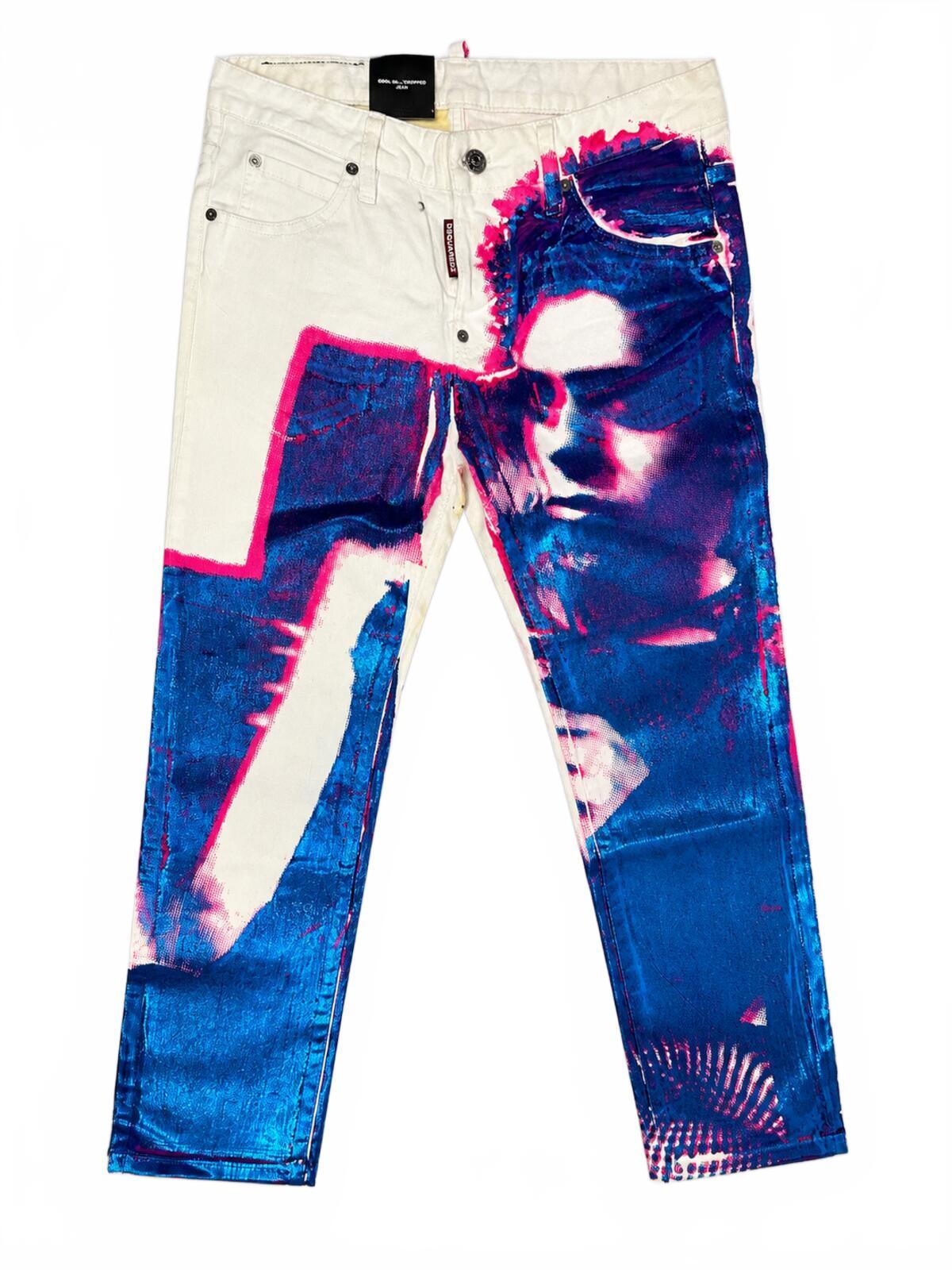 Dsquared2 Dsquared2 Cool Girl Cropped Jean Pop Art Leopard Print IT 38 US 2 | NWT - Vestir