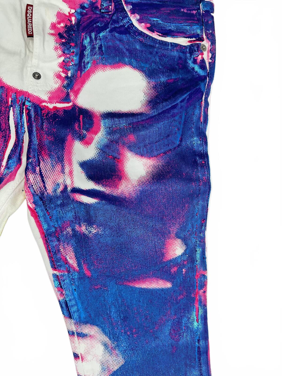 Dsquared2 Dsquared2 Cool Girl Cropped Jean Pop Art Leopard Print IT 38 US 2 | NWT - Vestir
