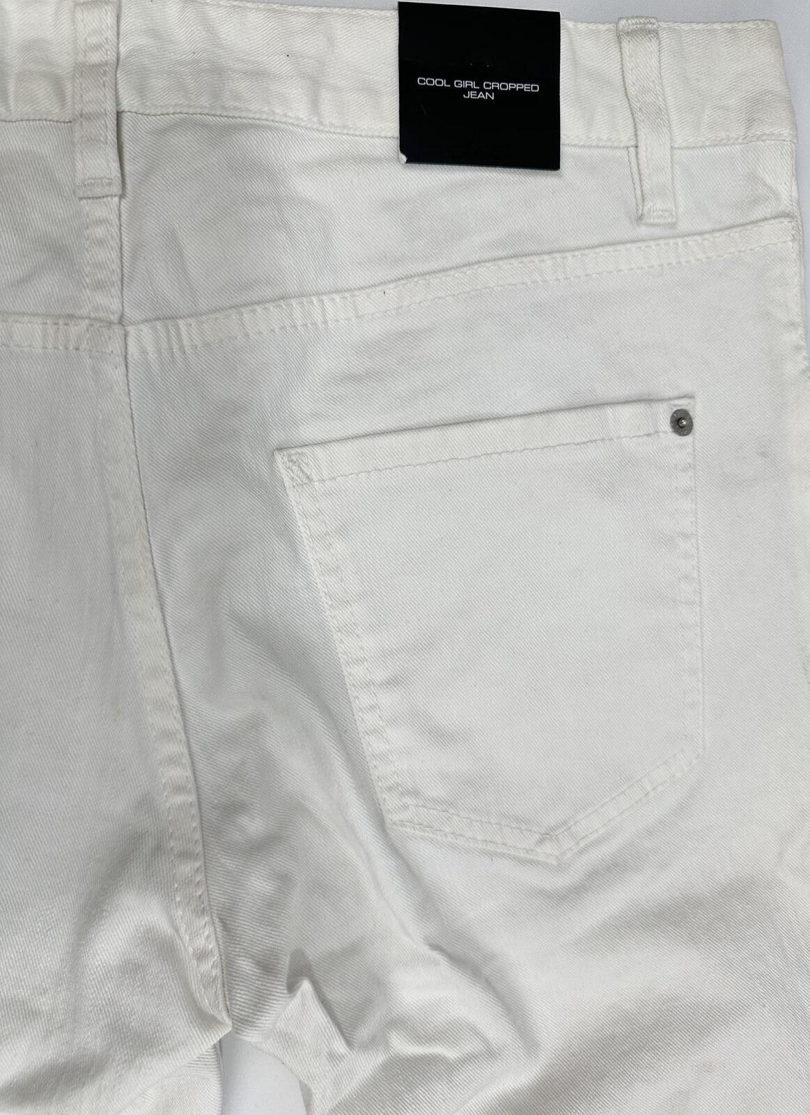 Dsquared2 Dsquared2 Cool Girl Cropped Jeans White Graphic Print IT 38 W32 NWT - Vestir