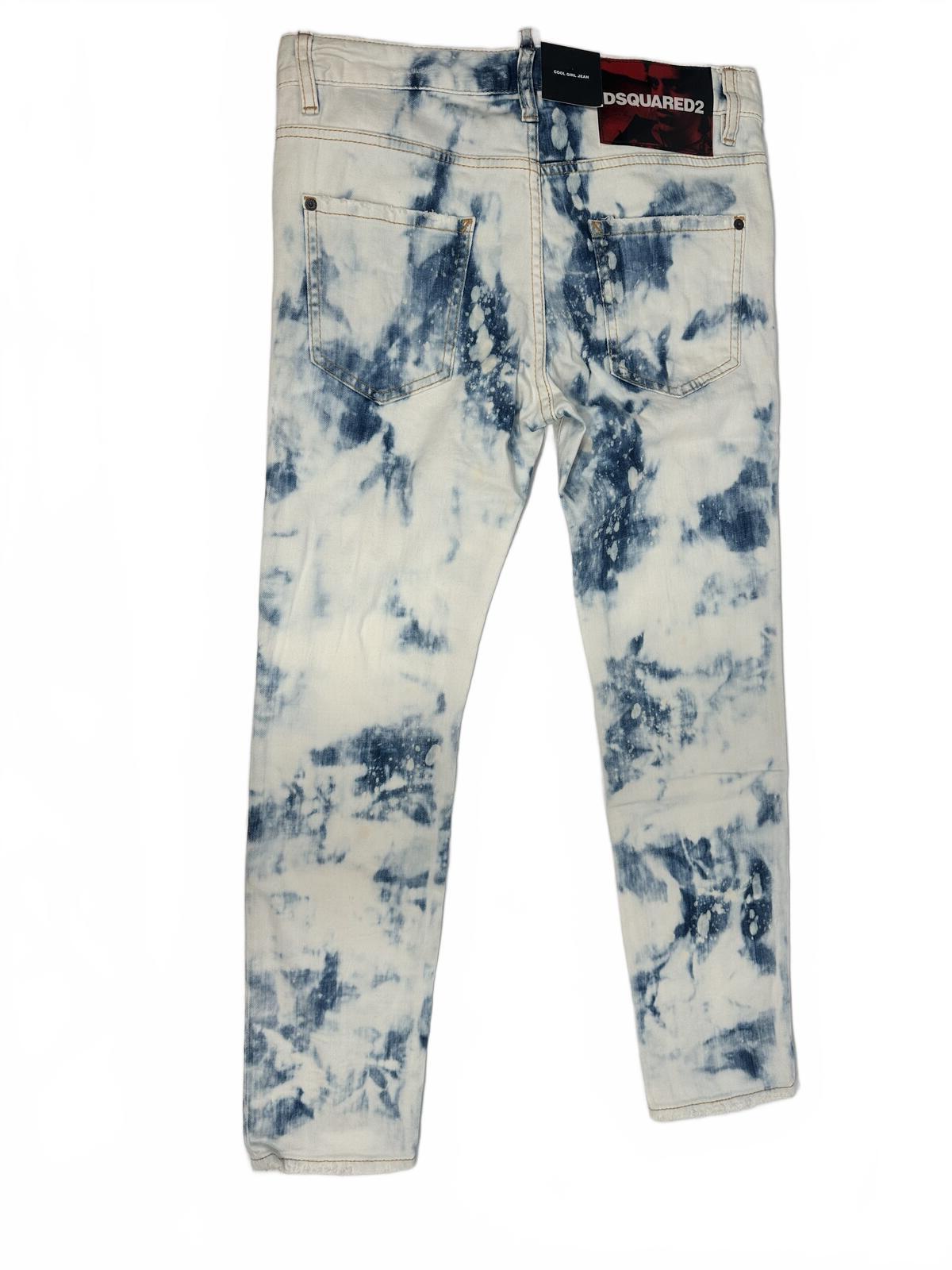 Dsquared2 Dsquared2 Cool Girl Jean Tie-Dye Bleach IT38 Runs Large NWT S75LB0130 - Vestir