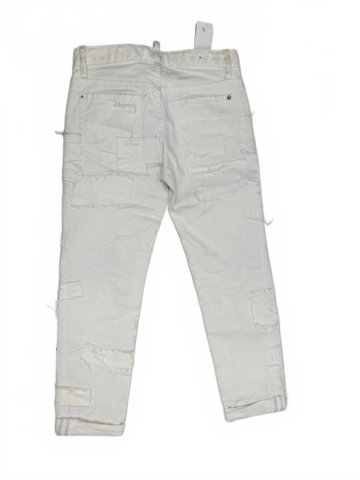 Dsquared2 Dsquared2 Cool Girl White Distressed Keep The Faith Jeans IT 38 | NWT - Vestir