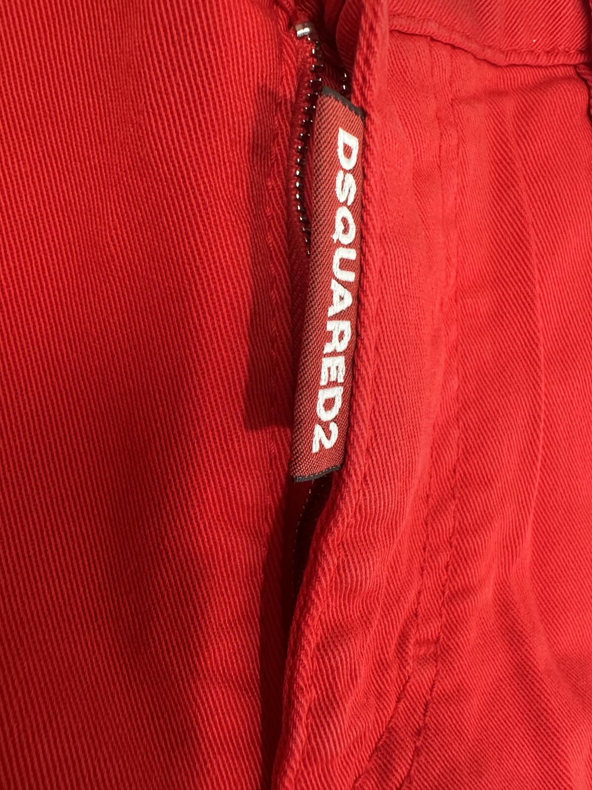 Dsquared2 Dsquared2 Medium Waist Cropped Twiggy Women Jean Red IT38 NWT S75LB0127 - Vestir