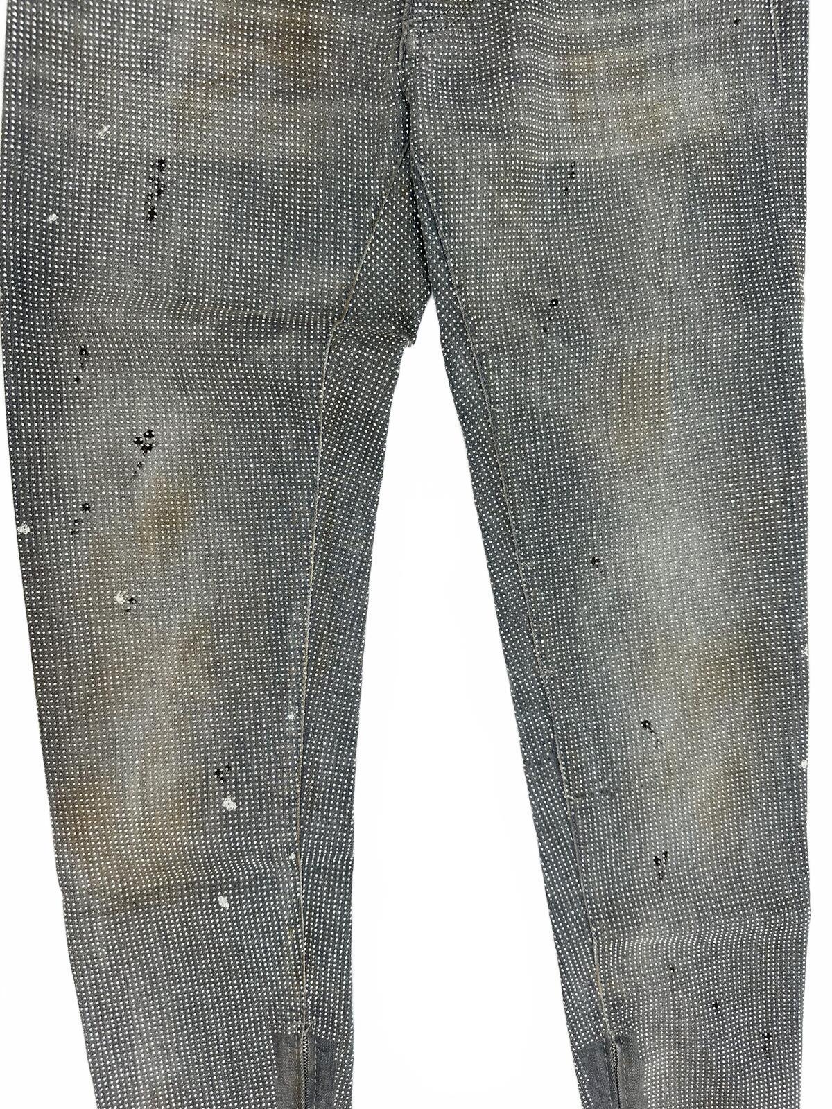 Dsquared2 Dsquared2 Medium Waist Skinny Jean Crystal Embellished Grey IT38 NWT - Vestir