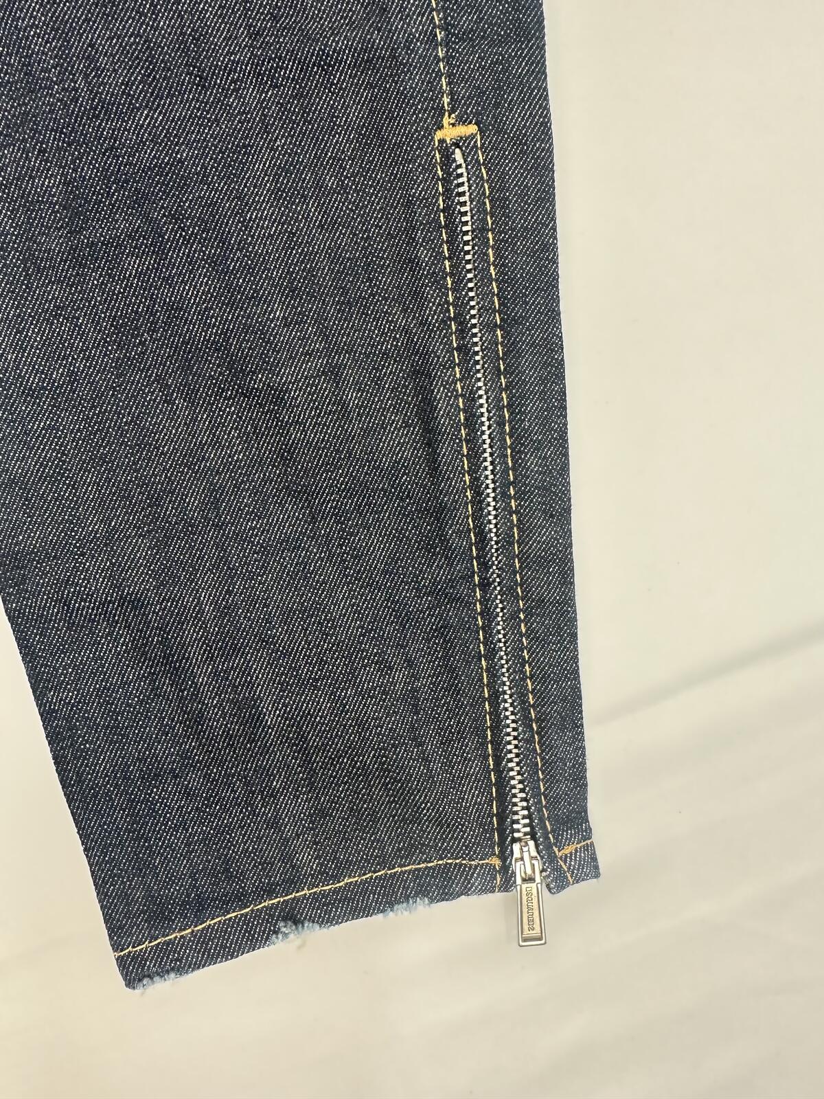 Dsquared2 Dsquared2 Skinny Jean Dark Wash Distressed Ankle Zip Men IT 44 | NWT - Vestir