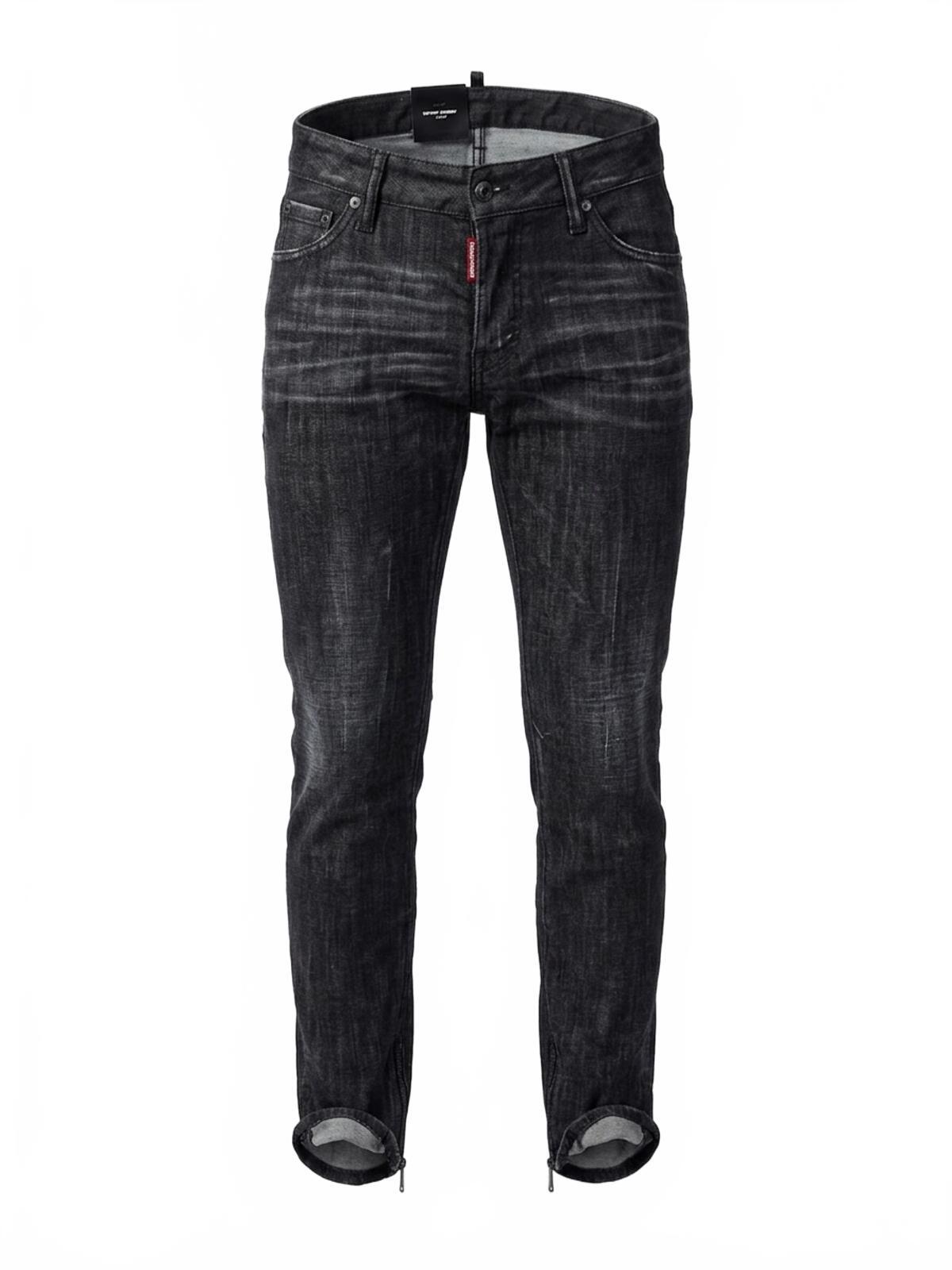 Dsquared2 Dsquared2 Super Skinny Jean Grey Washed Ankle Zip Women IT 38 US 2 | NWT - Vestir