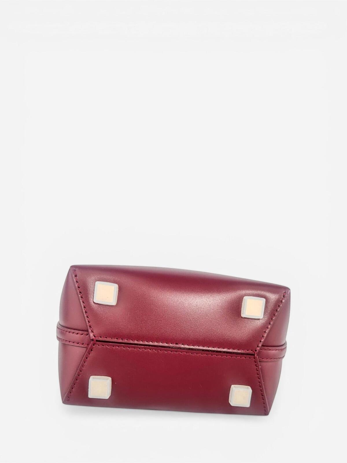 Saint Laurent Le 37 Mini Bordeaux Calfskin Bucket Bag YSL Cassandre | New