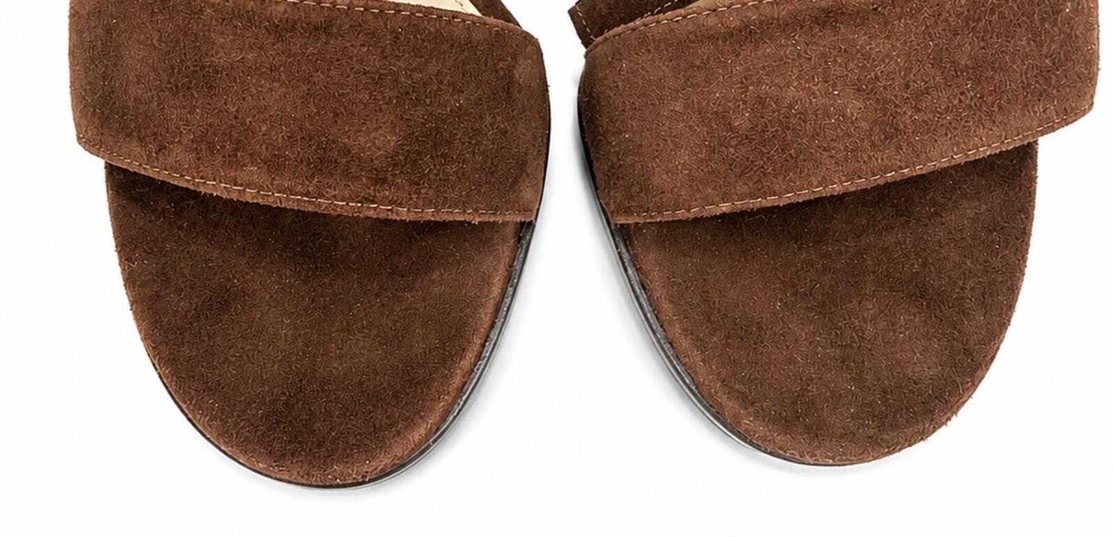 Gianvito Rossi Gianvito Rossi Geri Fringe Suede Sandals Chocolate Brown EU 36 US 6 | NIB - Vestir