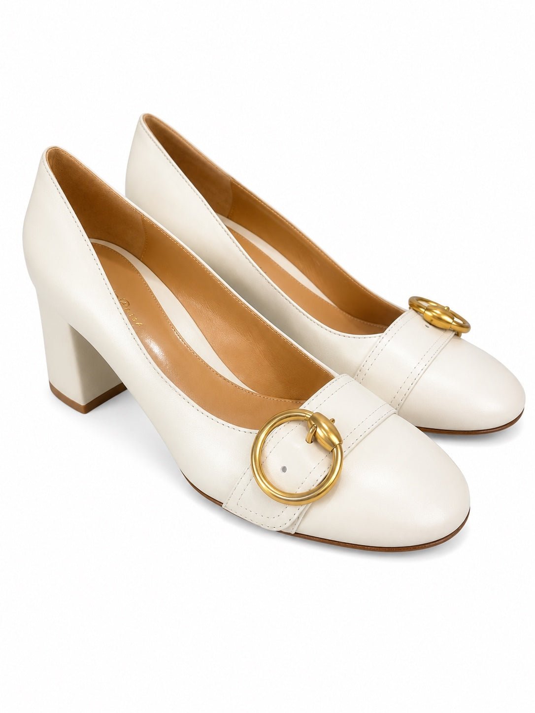 Gianvito Rossi Gianvito Rossi Pamela 60 White Leather Block Heel Pumps EU 40 | NWB - Vestir