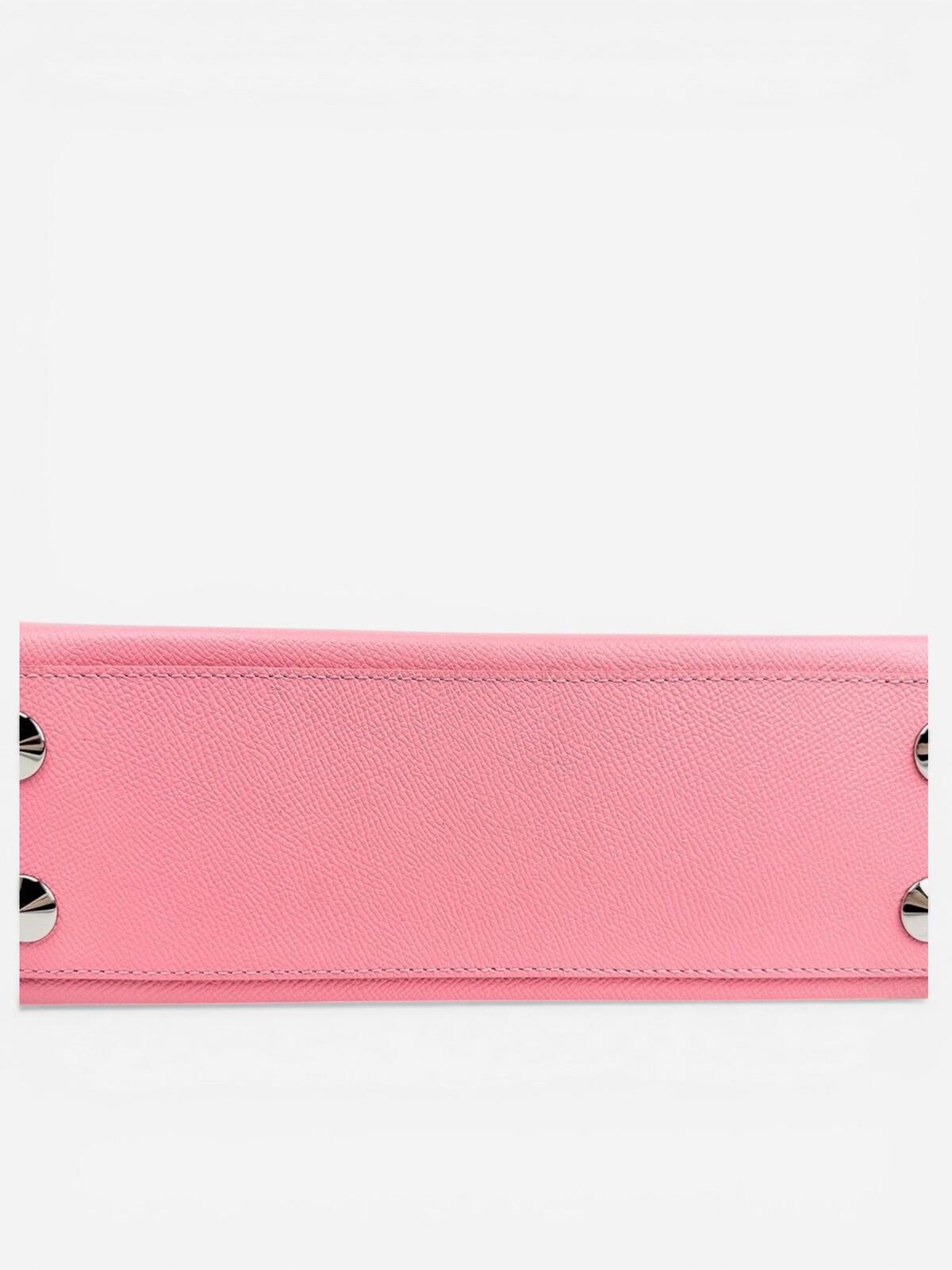 Maison Martin Margiela Maison Margiela Snatched Medium Pink Calfskin Top Handle Bag FW23 | NWT - Vestir