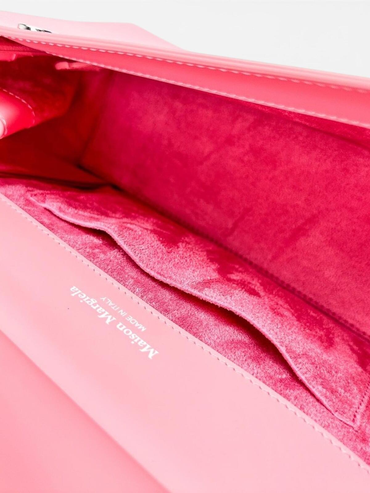 Maison Martin Margiela Maison Margiela Snatched Medium Pink Calfskin Top Handle Bag FW23 | NWT - Vestir