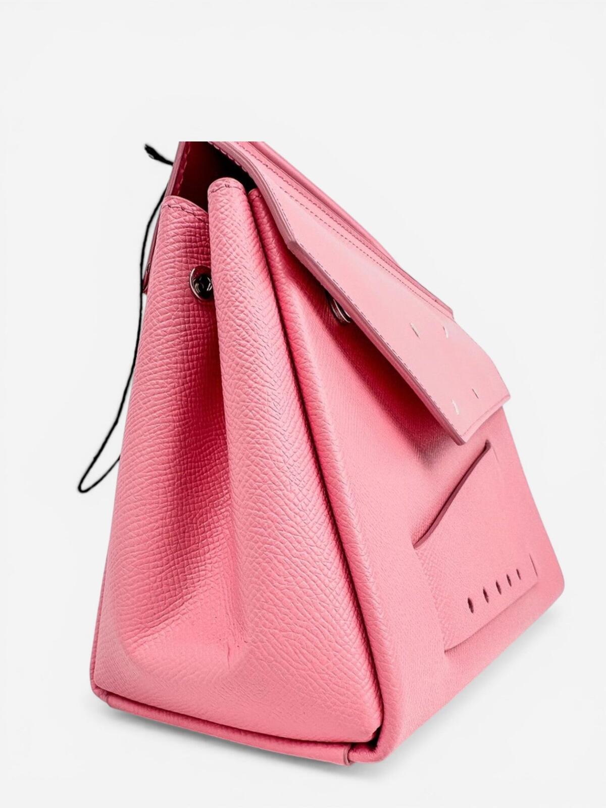 Maison Martin Margiela Maison Margiela Snatched Medium Pink Calfskin Top Handle Bag FW23 | NWT - Vestir