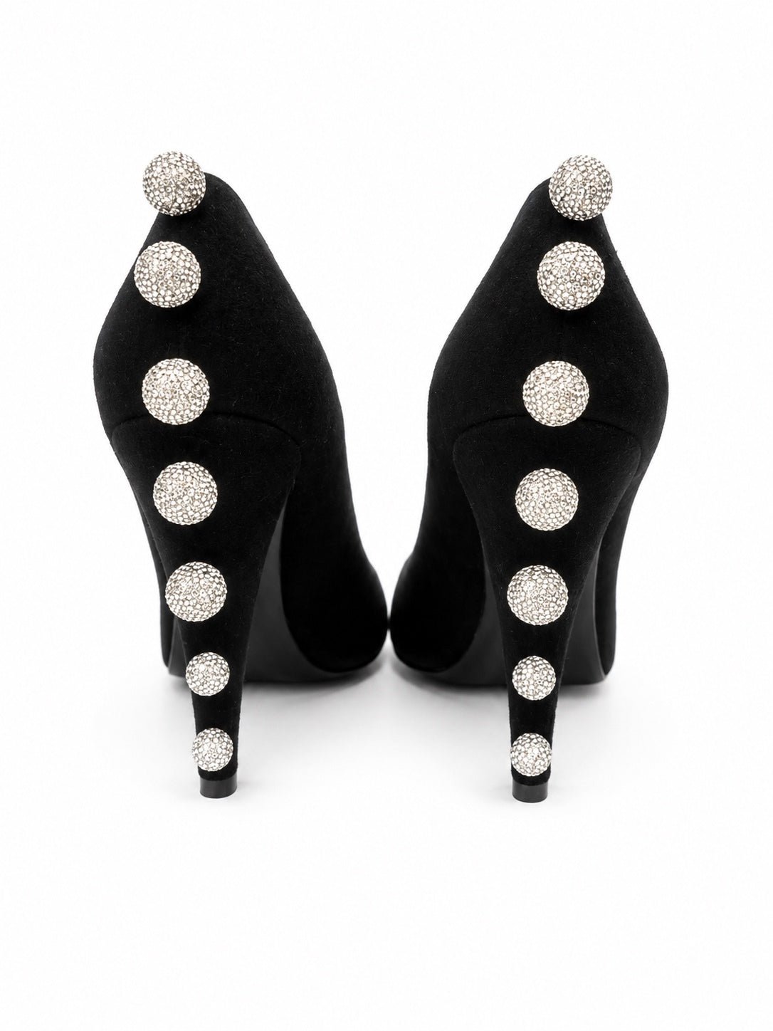 Saint Laurent Saint Laurent Era 110 Ball Strass Crystal Pumps Black Suede EU 39 | NIB - Vestir
