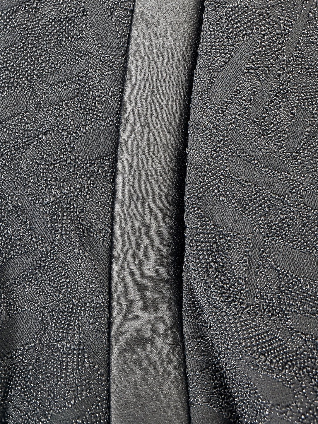 Saint Laurent Saint Laurent One Shoulder Jacquard Draped Mini Dress Black FR 34 | NWT - Vestir