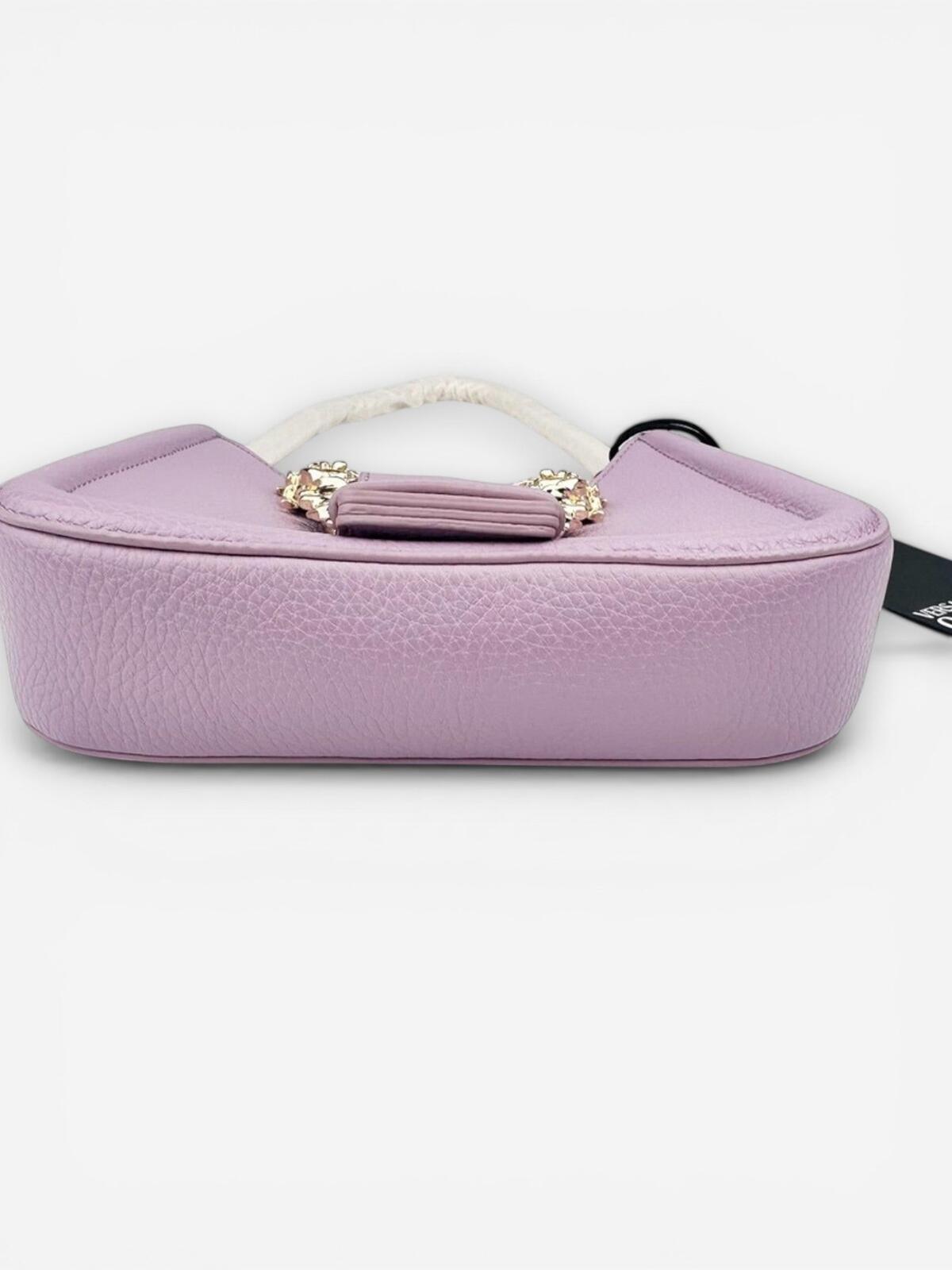 Versace Jeans Collection Versace Jeans Couture Lilac Shoulder Bag | Gold Buckle Chain Strap | NWT - Vestir