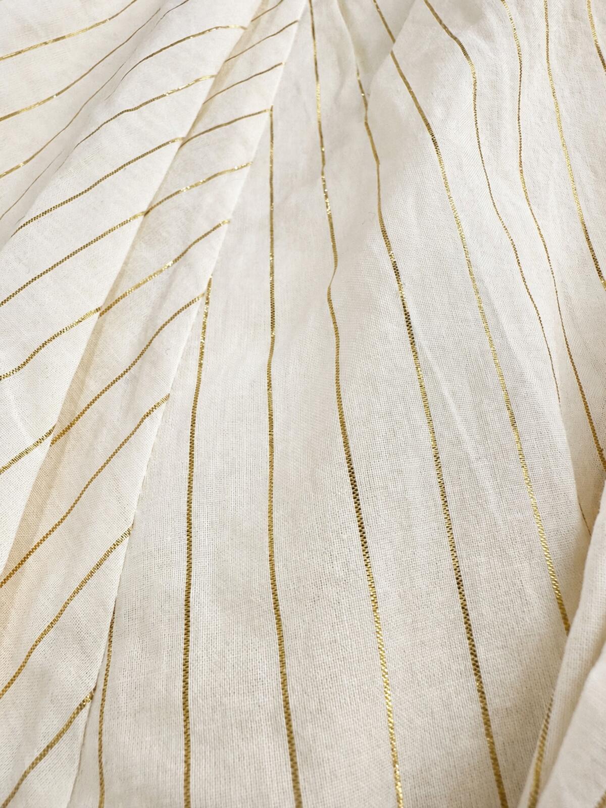 Zimmermann Zimmermann Anneke Cut Out Ruffle Maxi Dress Ivory Metallic Size 3 US 10 | NWT - Vestir