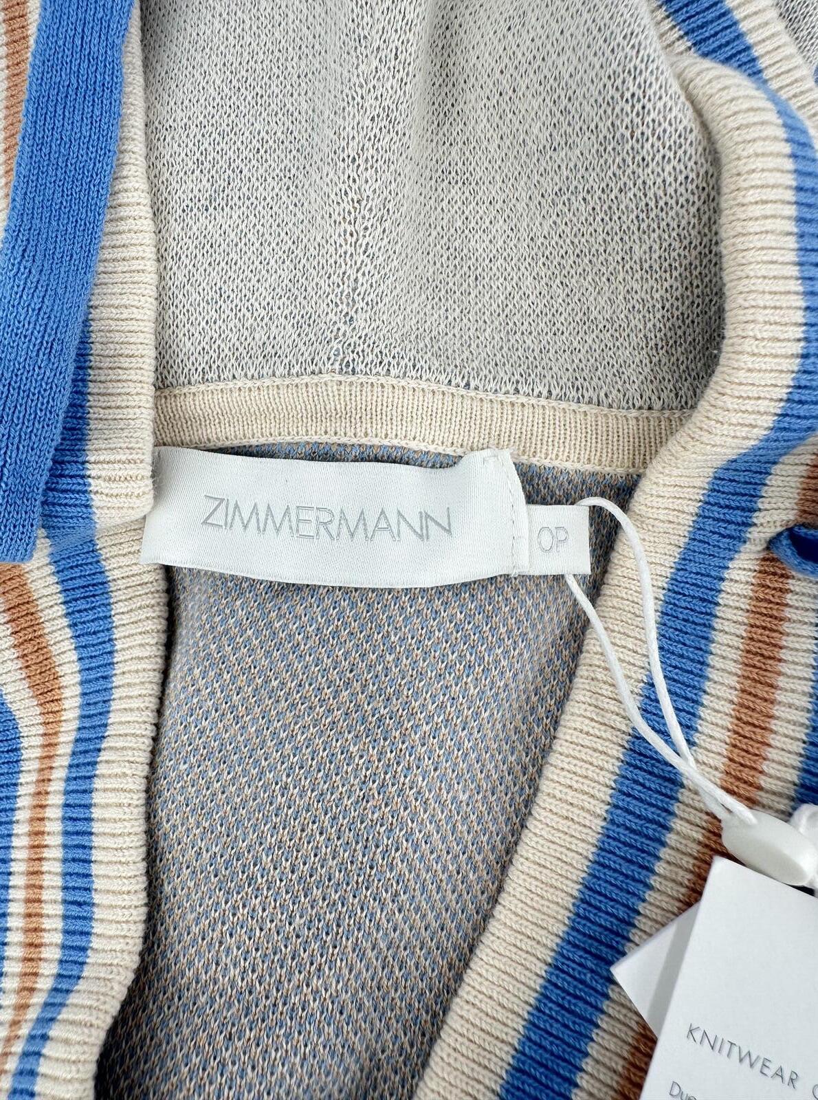 Zimmermann Zimmermann Lyre Hooded Knit Mini Dress Cream Summer Swim 2022 0P | NWT - Vestir