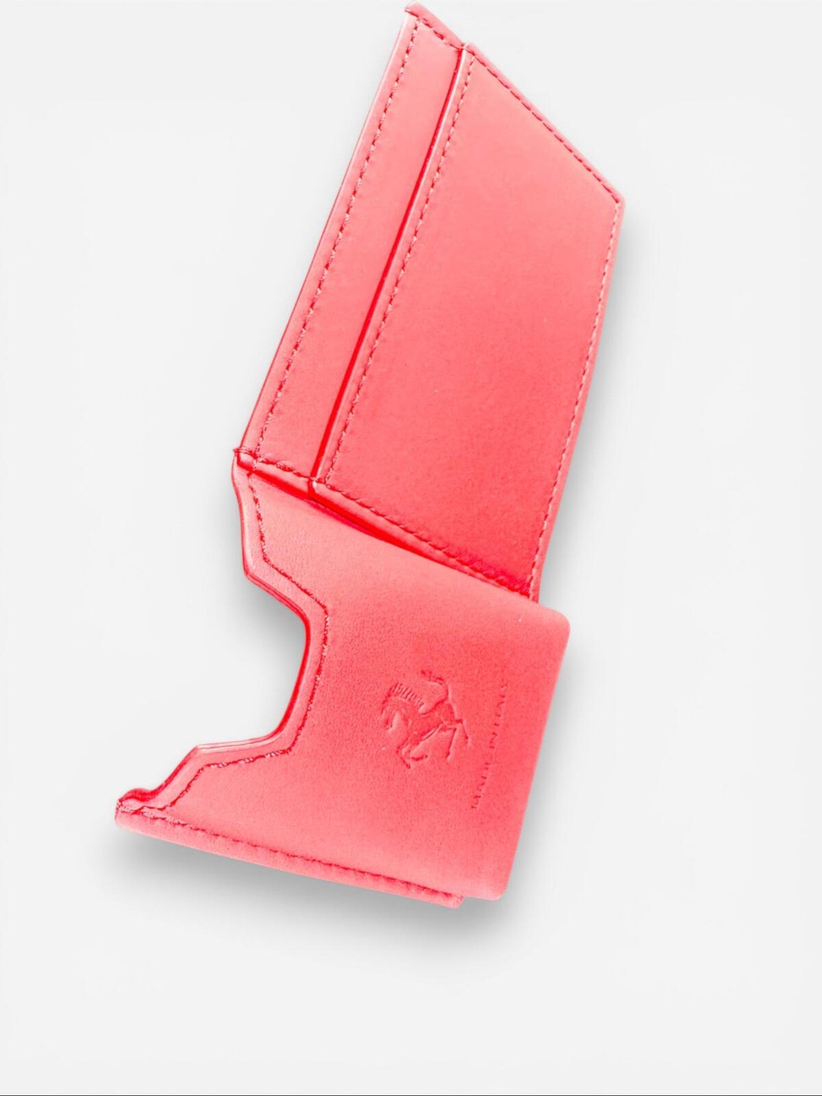 Ferrari Prancing Horse Smooth Leather Backpack Red Blue | Rare Boutique
