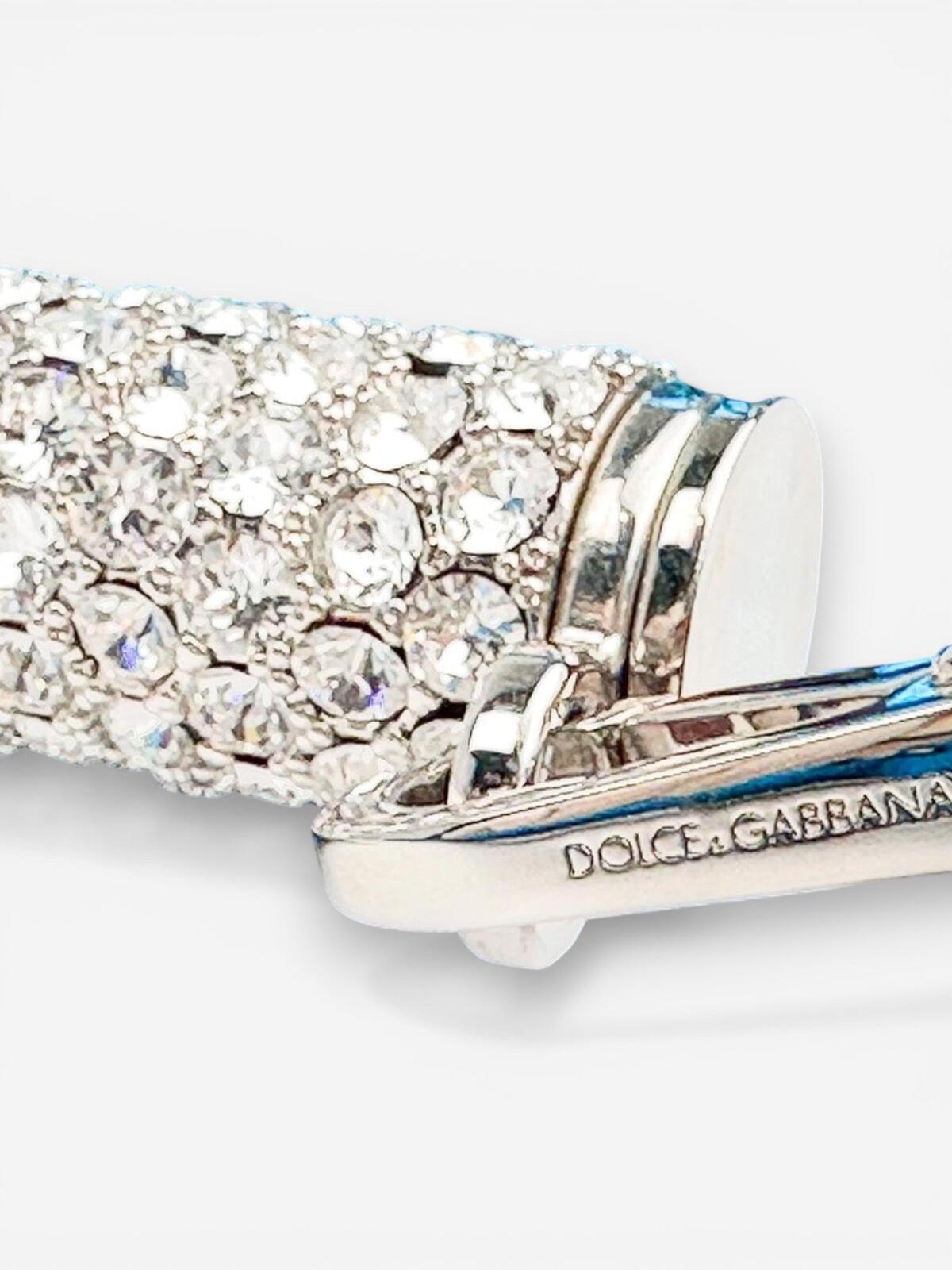 Dolce & Gabbana Sicily Rare Limited Edition Metallic Croc Light Blue | NWT