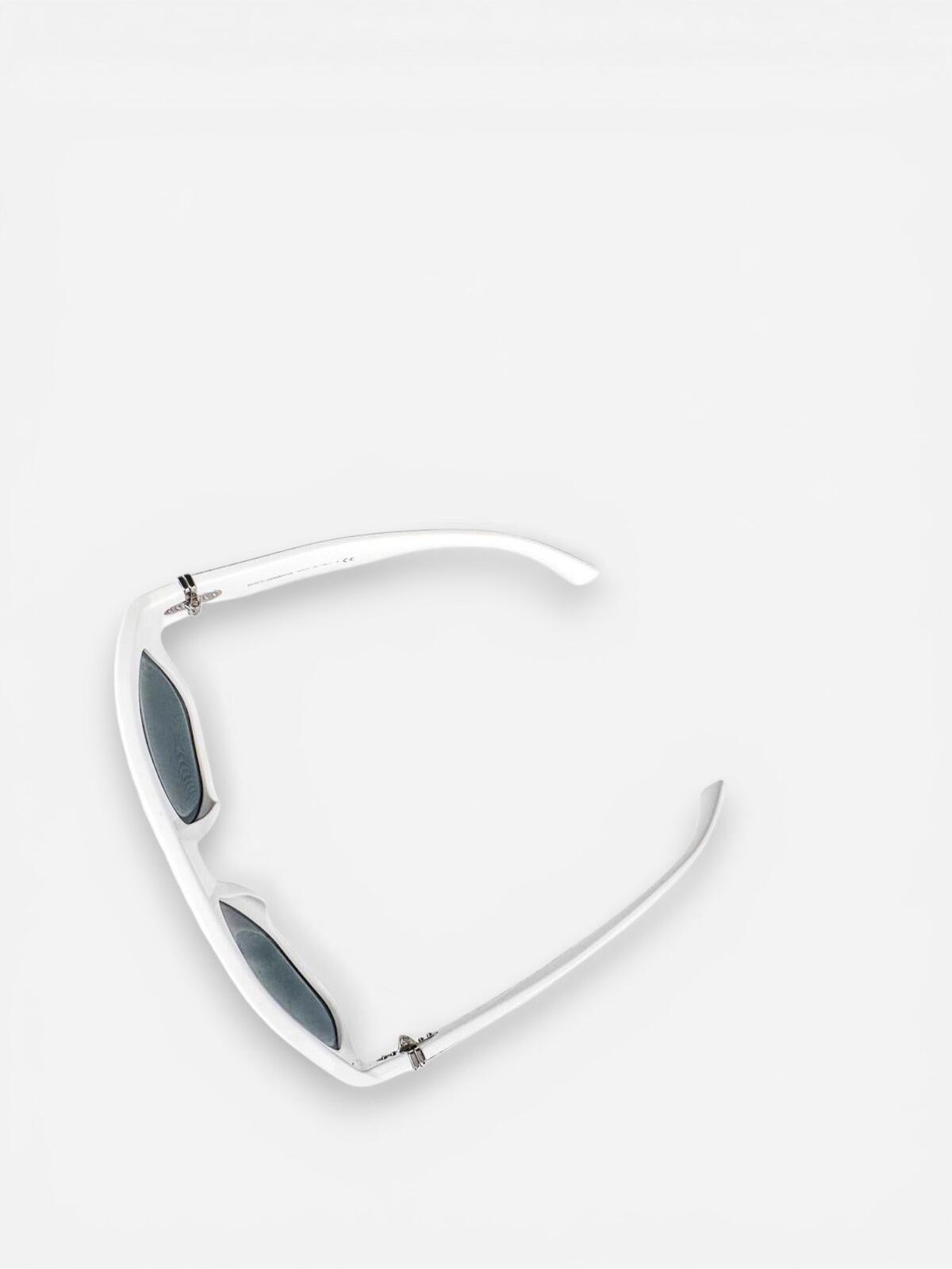 Dolce & Gabbana DG4398-F White Oversized Square Sunglasses Full Set NWT