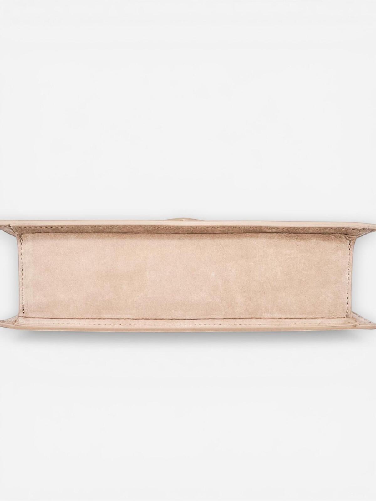 Jacquemus Le Grand Bambino Beige Nubuck Calf Leather Top Handle Bag NWT