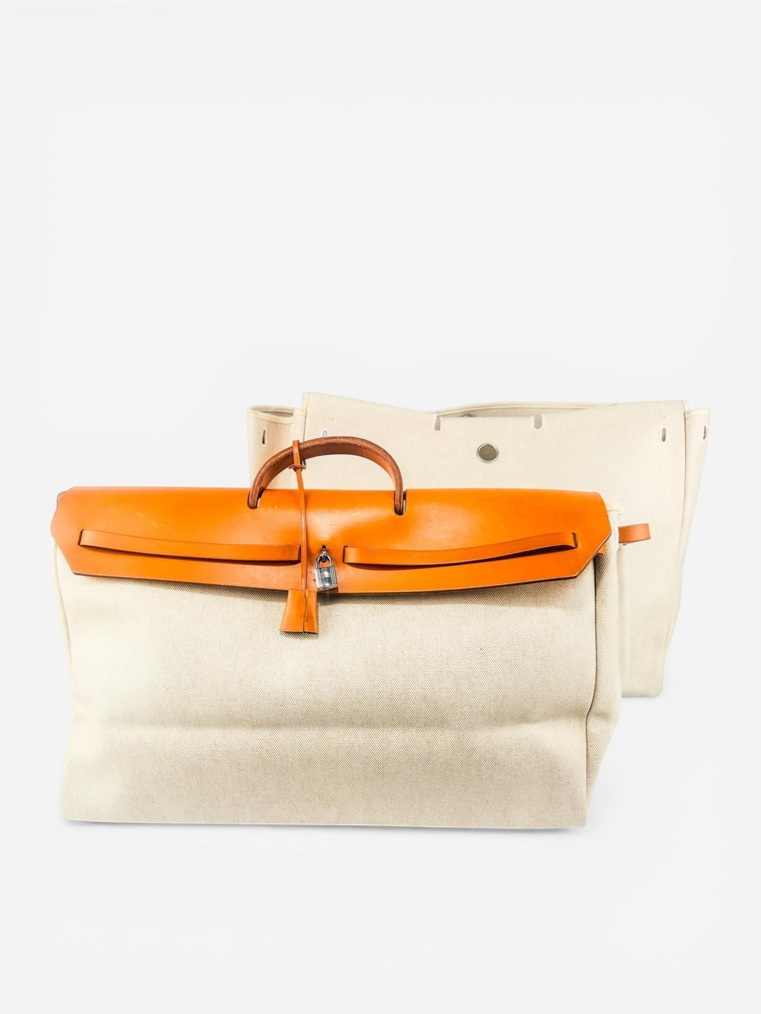 Vintage 1998 Hermès Herbag Cabine 50 – Rare 2-in-1 Travel Edition