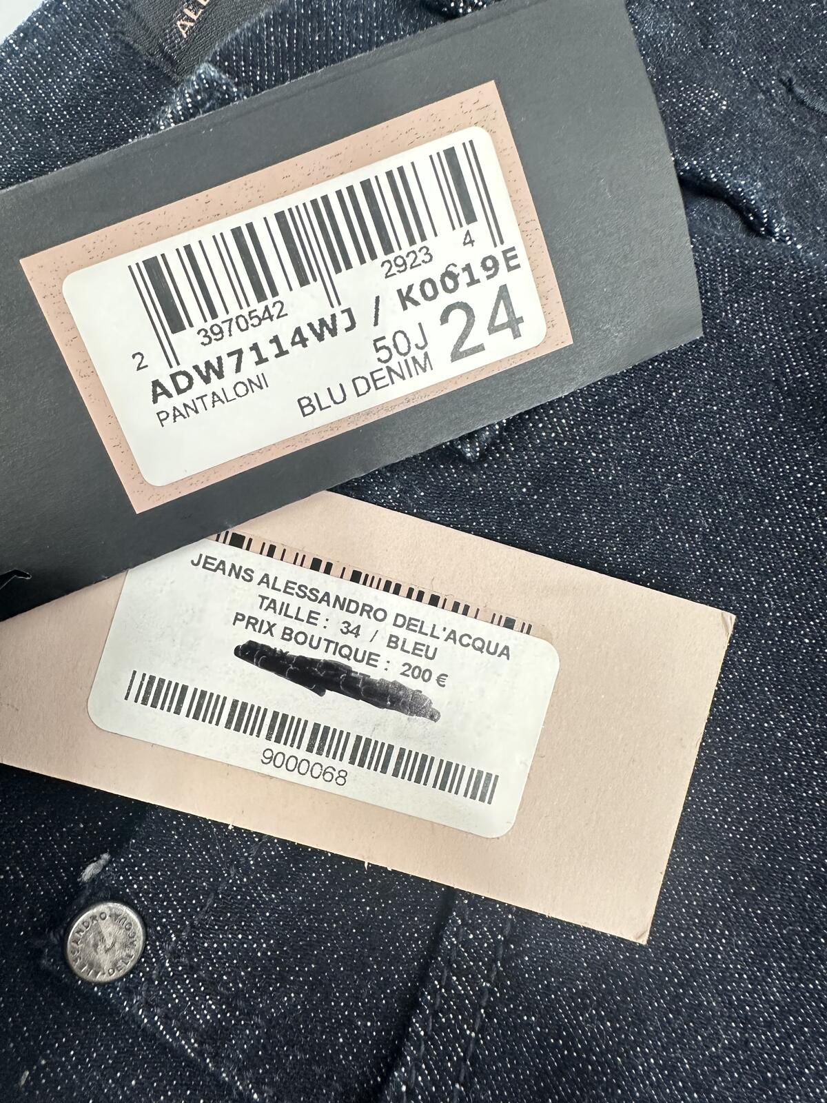 Alessandro Dell’Acqua Alessandro Dell’Acqua Dark Indigo Skinny Jean Size 24 IT 34 Blue | NWT - Vestir