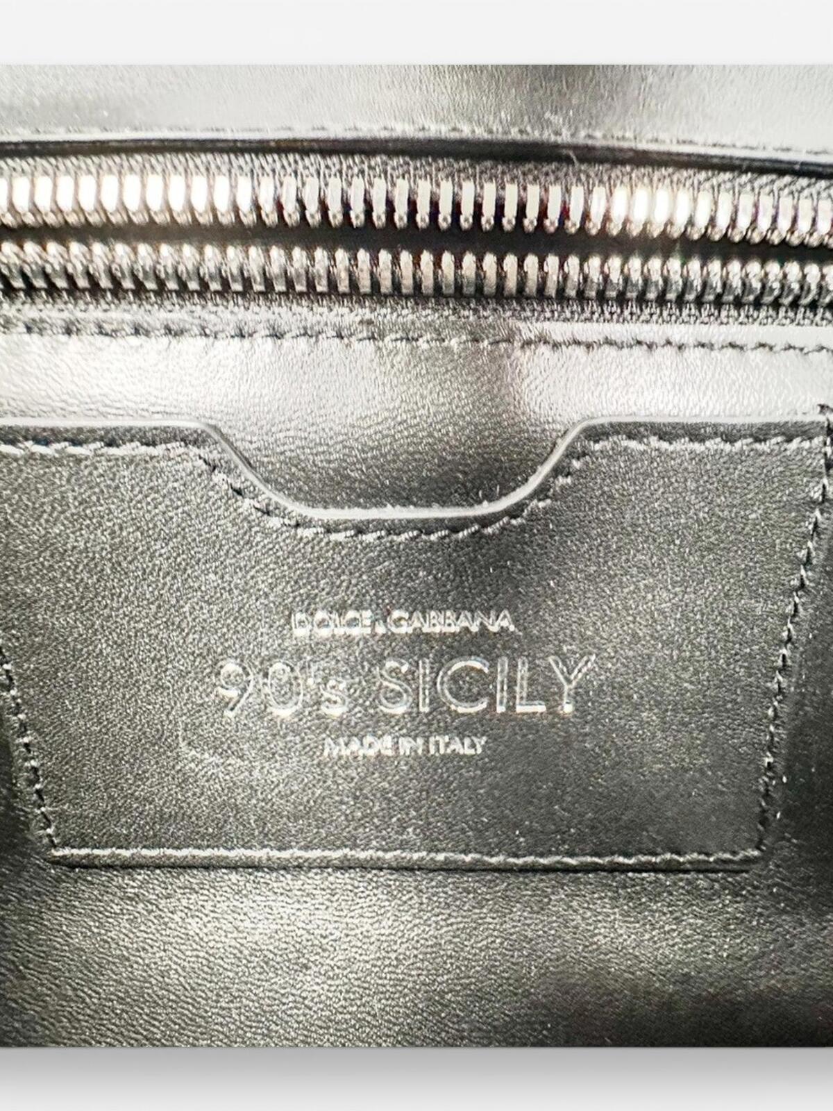 Dolce & Gabbana Sicily Rare Limited Edition Metallic Croc Light Blue | NWT