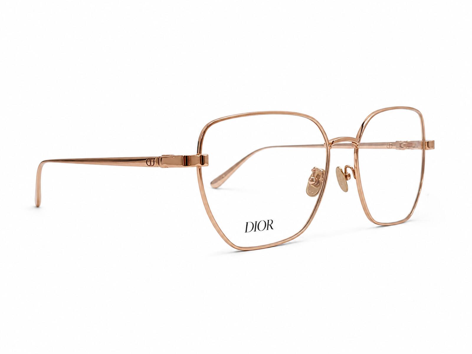 Christian Dior Christian Dior CDiorO S3F E000 Rose Gold Metal Eyeglasses 55-17 | New - Vestir