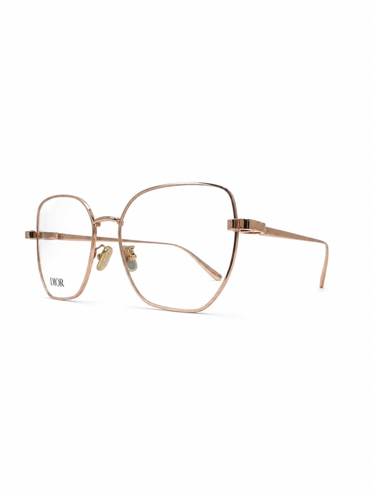 Christian Dior Christian Dior CDiorO S3F E000 Rose Gold Metal Eyeglasses 55-17 | New - Vestir