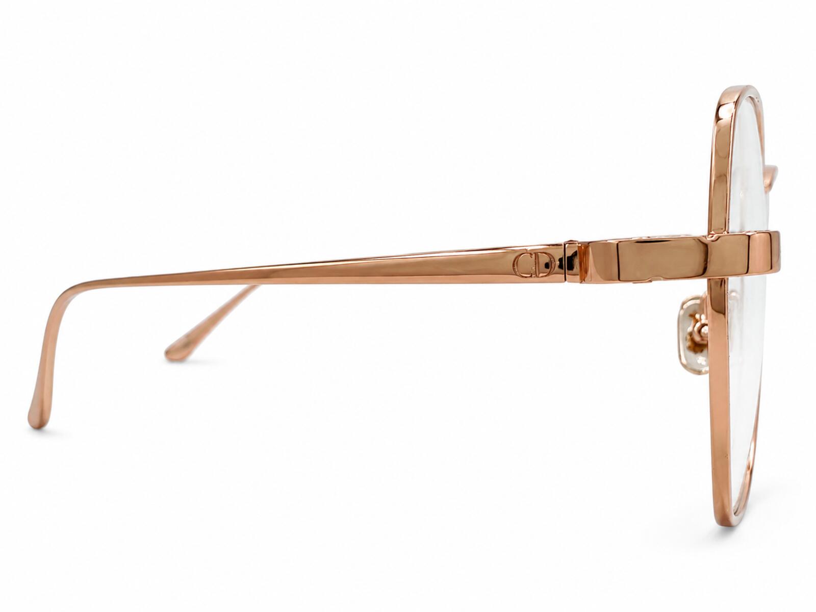 Christian Dior Christian Dior CDiorO S3F E000 Rose Gold Metal Eyeglasses 55-17 | New - Vestir