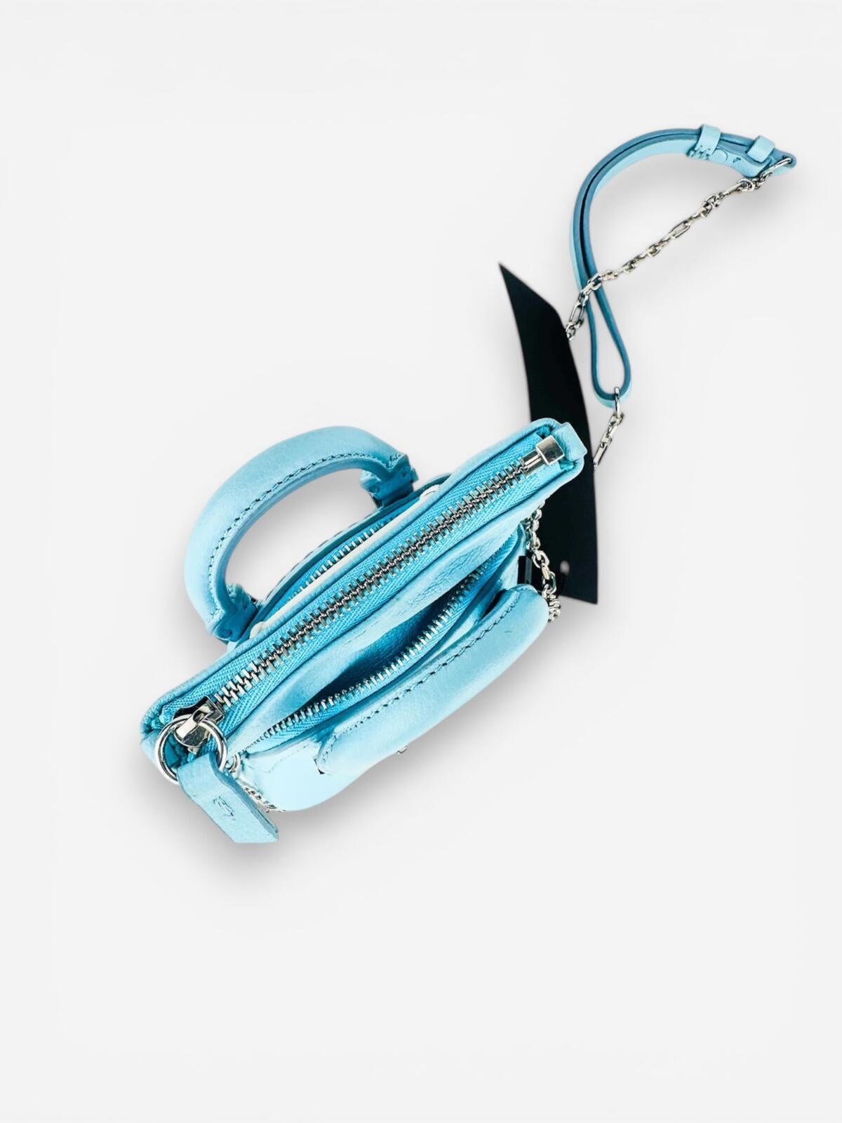 Maison Margiela 5AC Classique Baby Grained Leather Light Blue Aqua Tote | NWT
