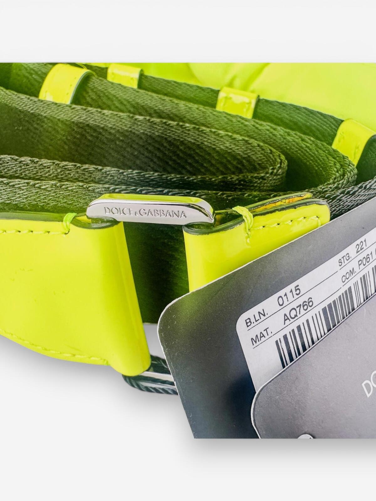 Dolce & Gabbana Dolce & Gabbana Teddy Bear Neon Green Belt Bag | Unisex | NWT - Vestir