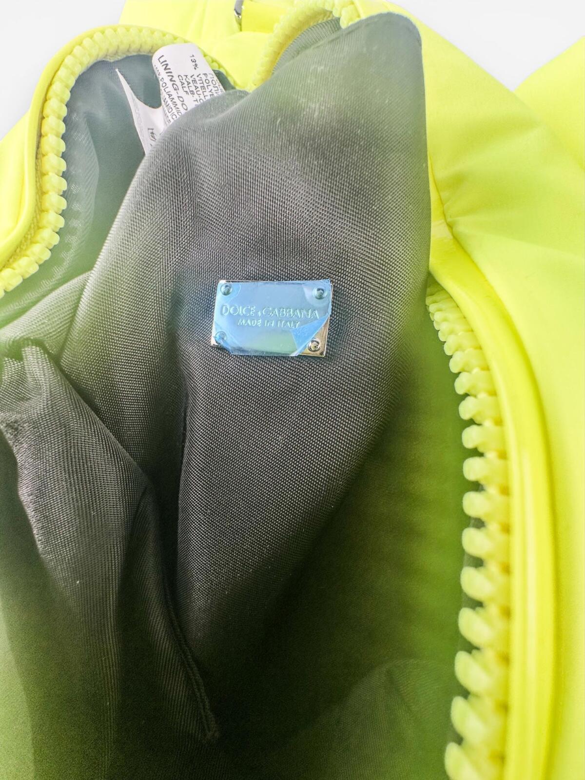 Dolce & Gabbana Dolce & Gabbana Teddy Bear Neon Green Belt Bag | Unisex | NWT - Vestir