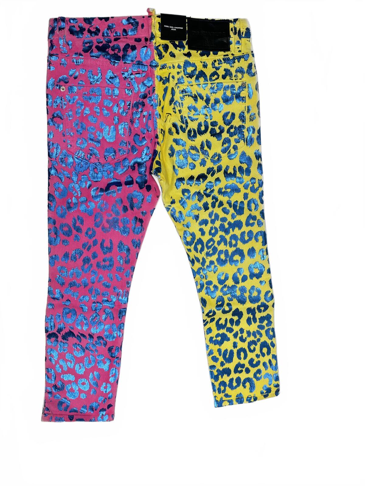 Dsquared2 Dsquared2 Cool Girl Cropped Jean Pop Art Leopard Print IT 38 US 2 | NWT - Vestir