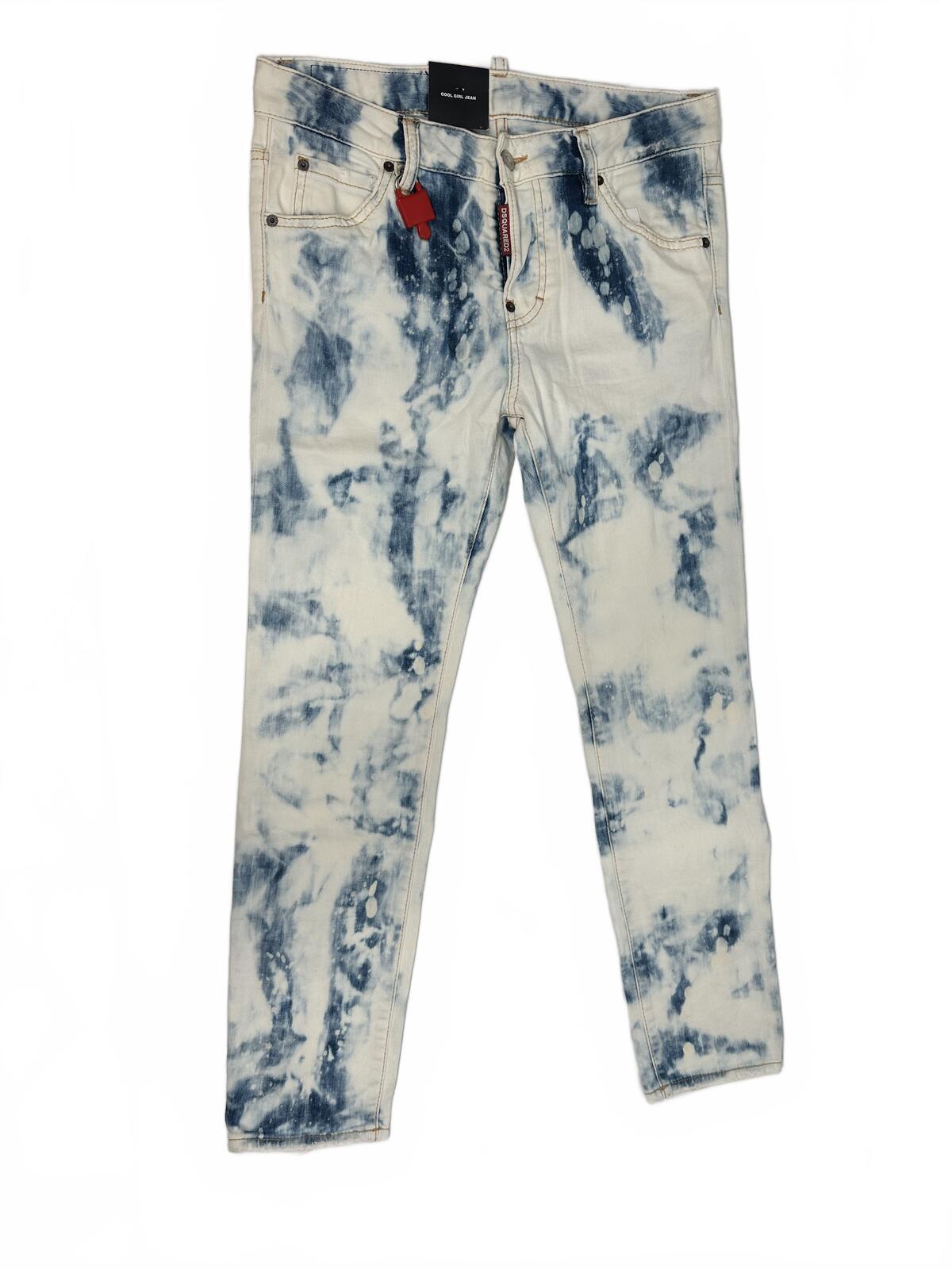 Dsquared2 Dsquared2 Cool Girl Jean Tie-Dye Bleach IT38 Runs Large NWT S75LB0130 - Vestir