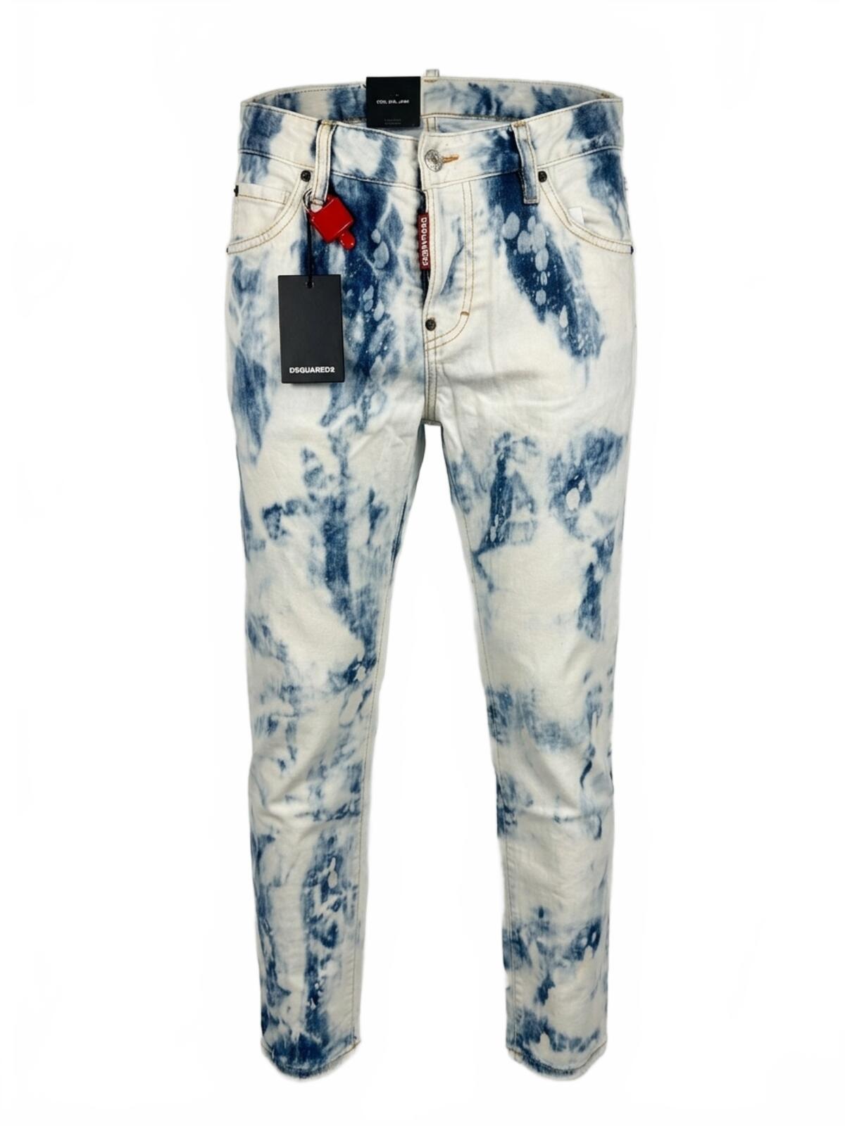 Dsquared2 Dsquared2 Cool Girl Jean Tie-Dye Bleach IT38 Runs Large NWT S75LB0130 - Vestir
