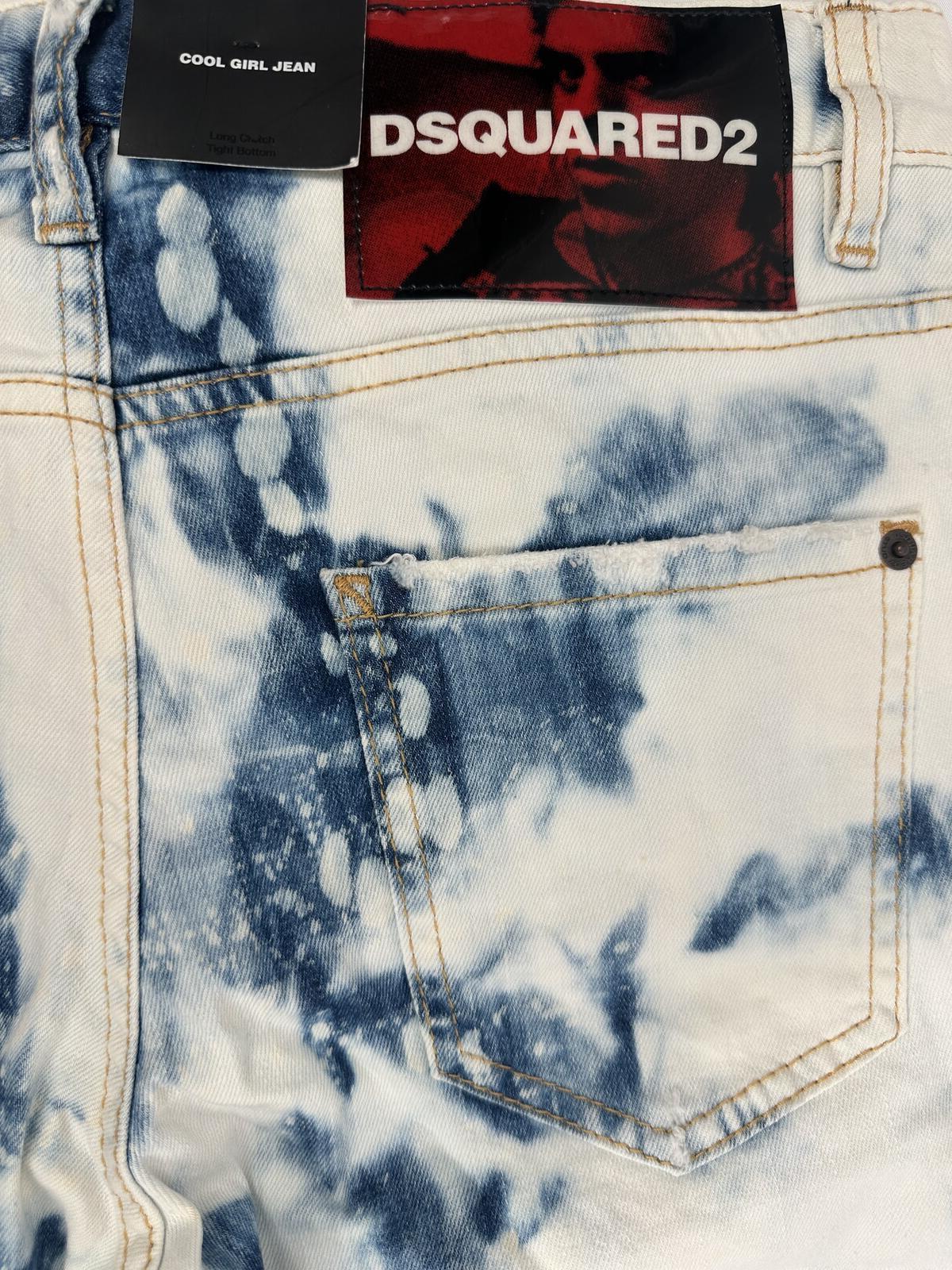 Dsquared2 Dsquared2 Cool Girl Jean Tie-Dye Bleach IT38 Runs Large NWT S75LB0130 - Vestir